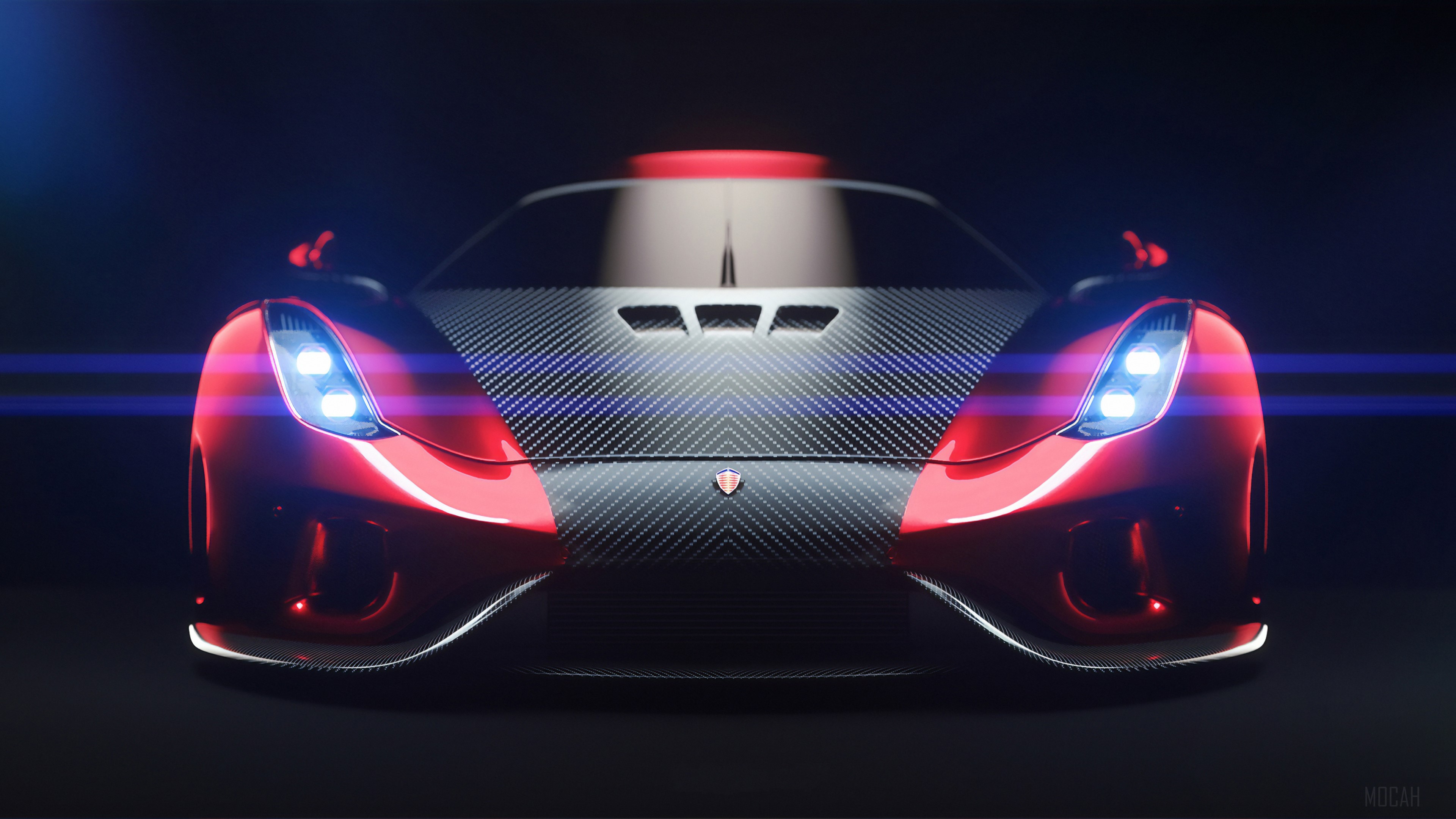 Red Pagani Sports Car 4K HD Wallpaper