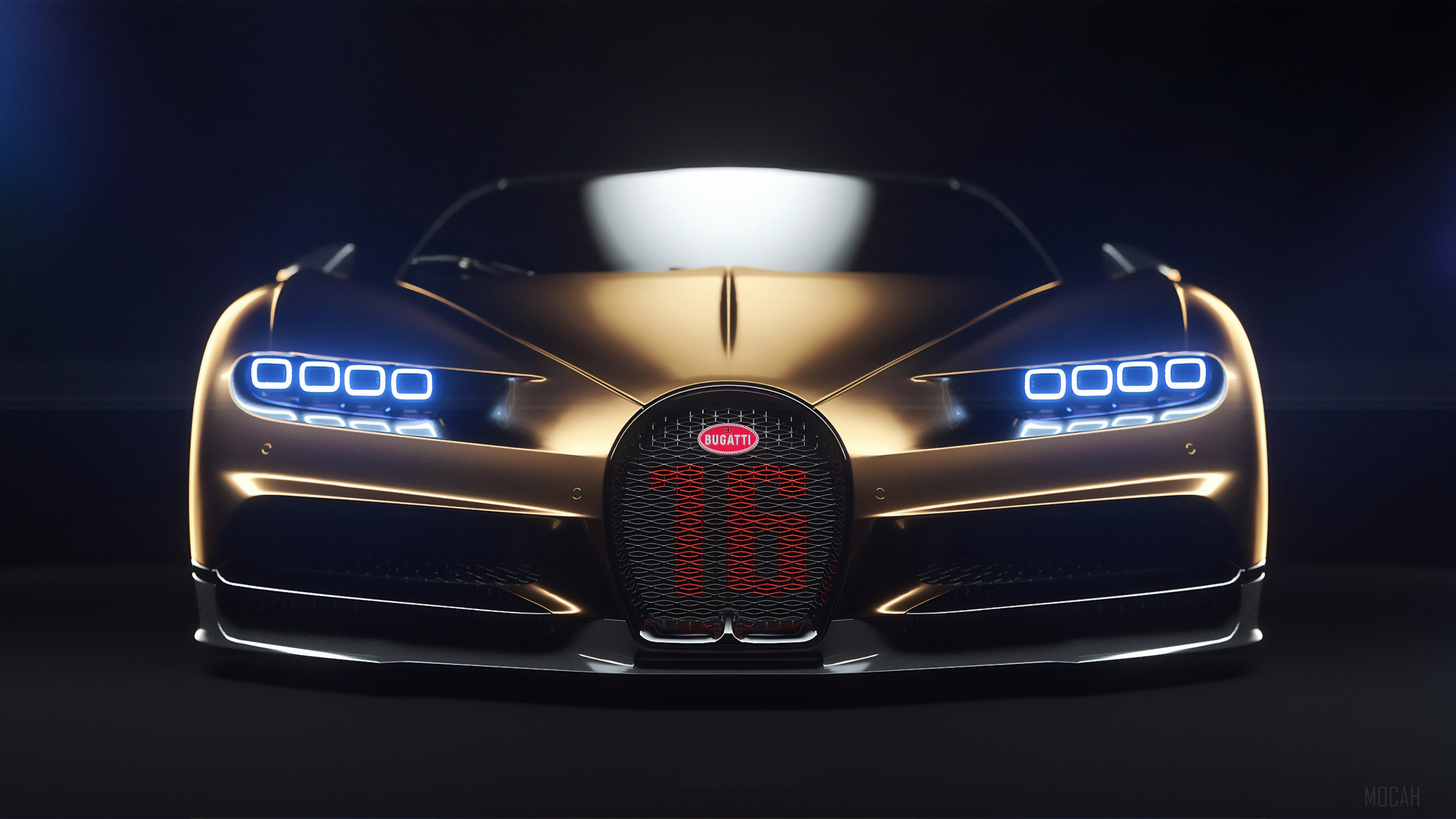 Bugatti Chiron Front View 4K HD Wallpaper