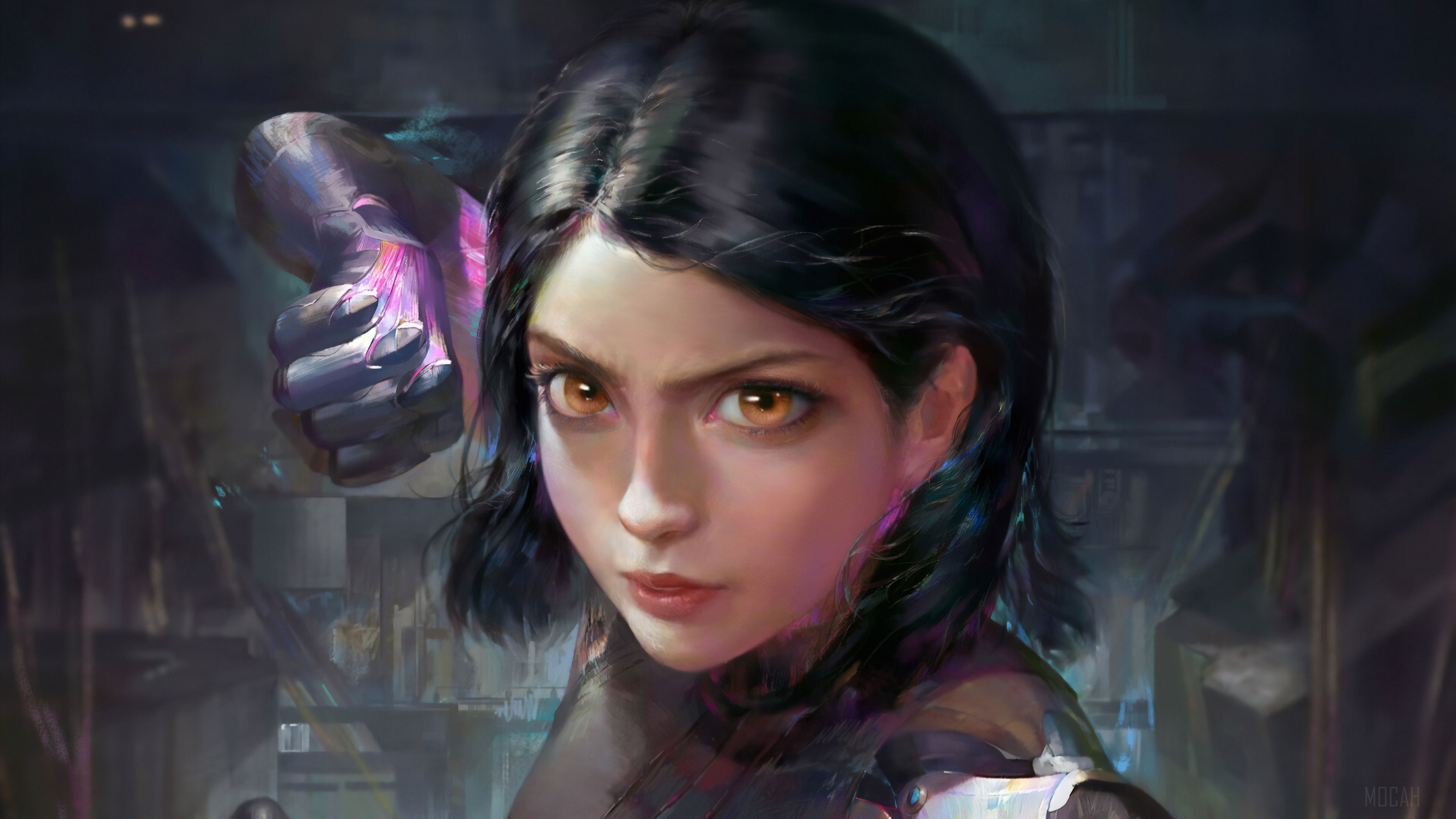Alita from Alita: Battle Angel Art 4K HD Wallpaper