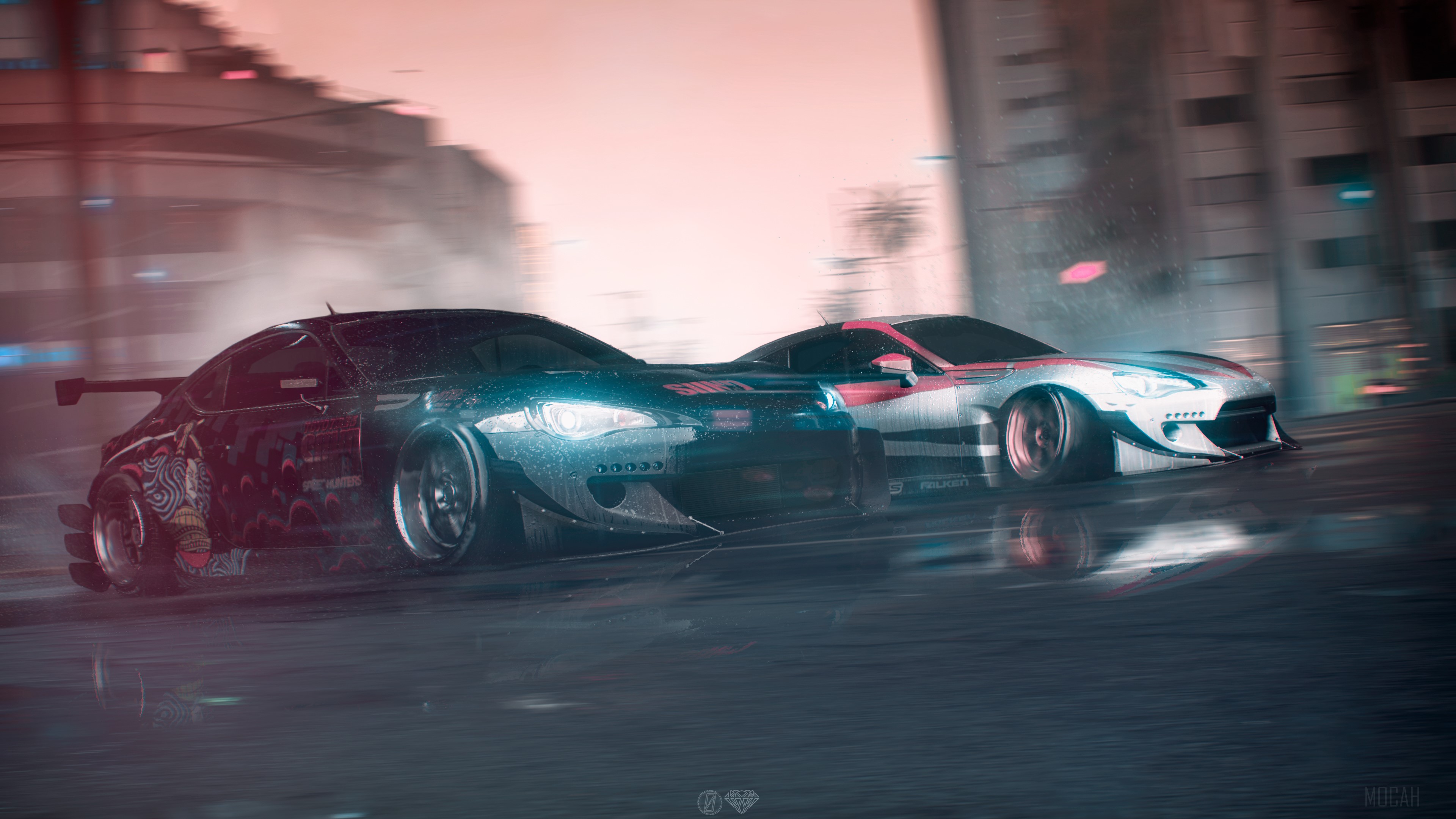 Toyota GT86 and Subaru BRZ Twins 4K HD Wallpaper