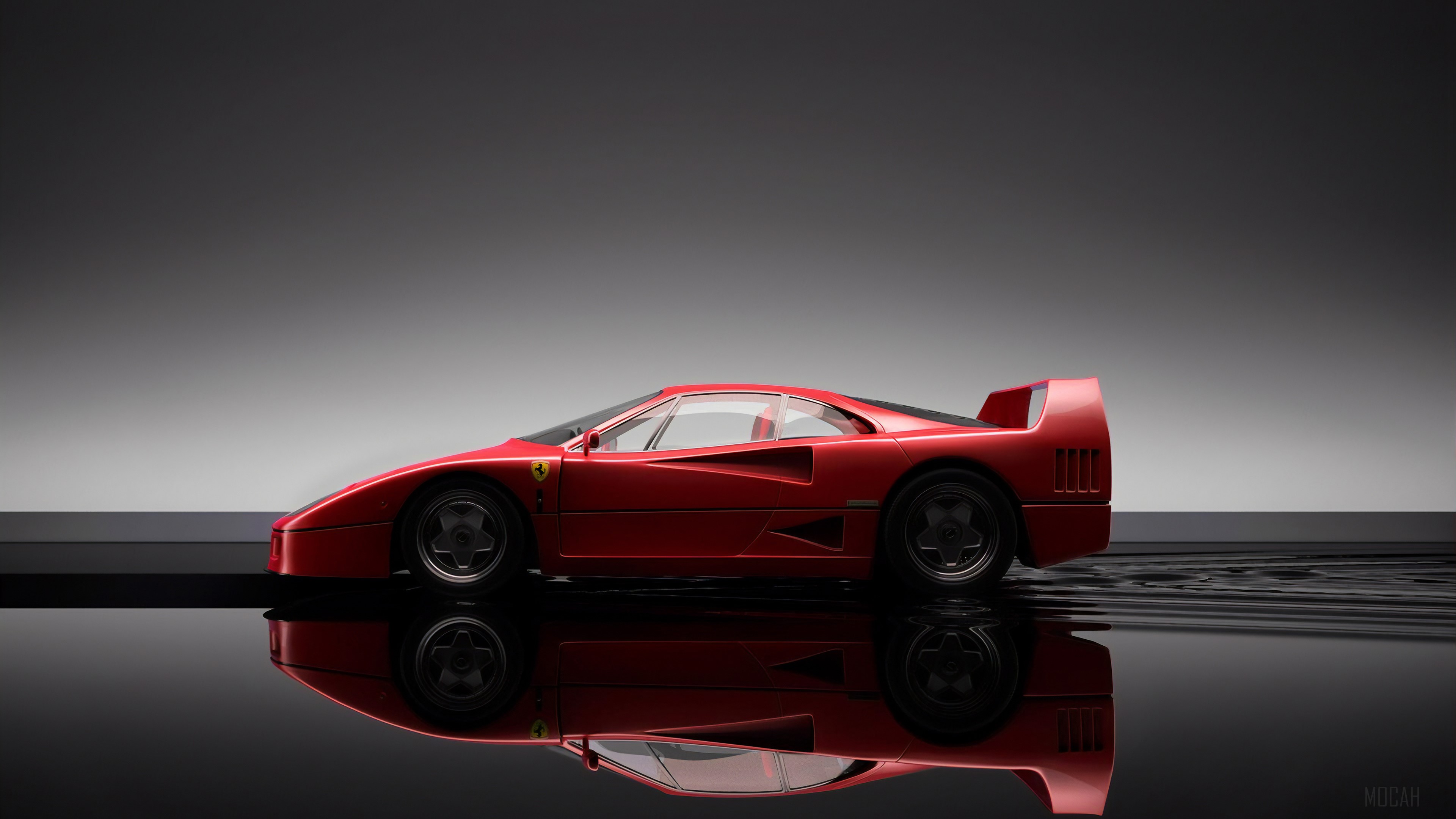 Red Ferrari F40 Sports Car 4K HD Wallpaper