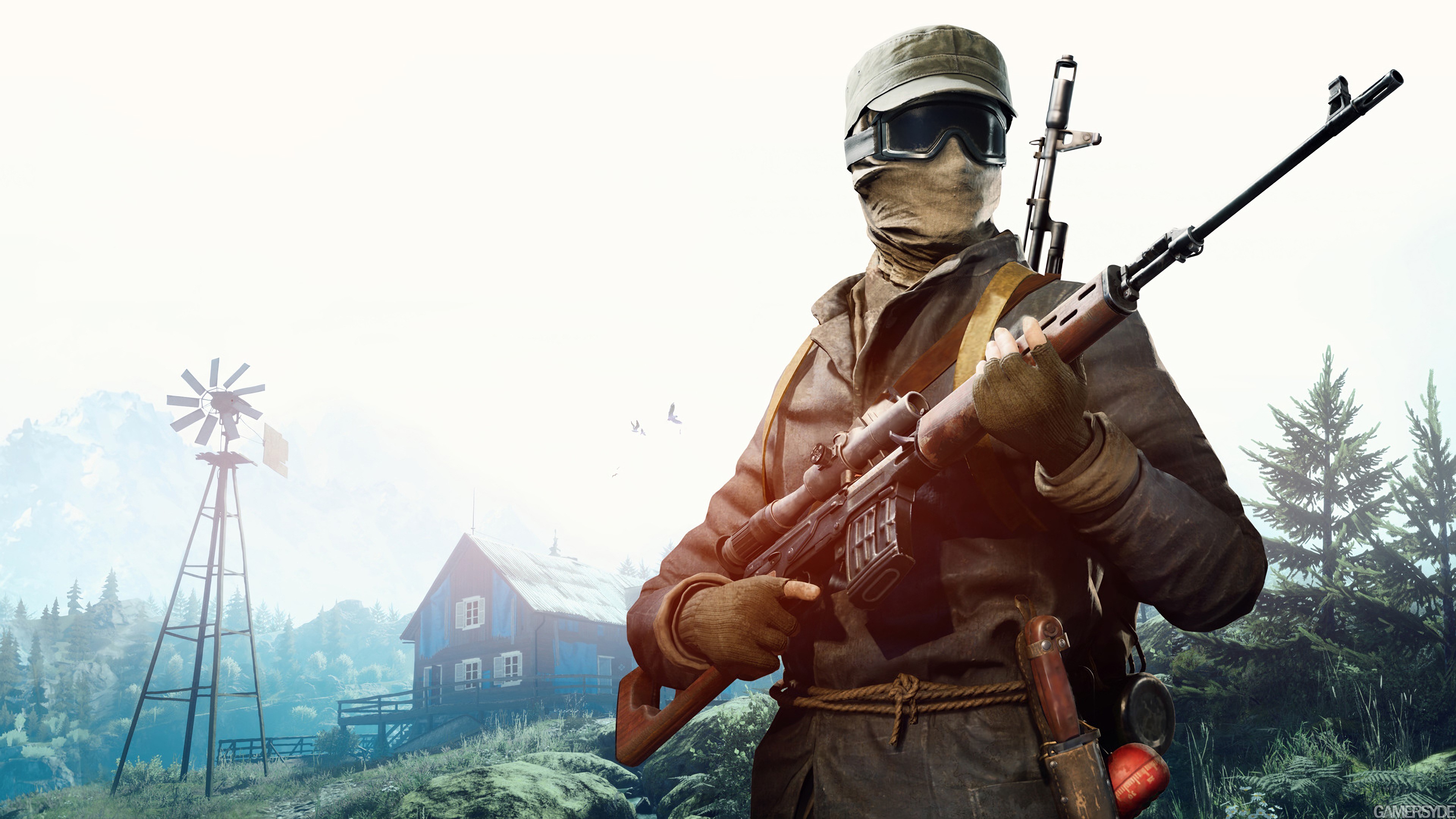 Soldier with rifle in Vigor 4K HD Wallpaper