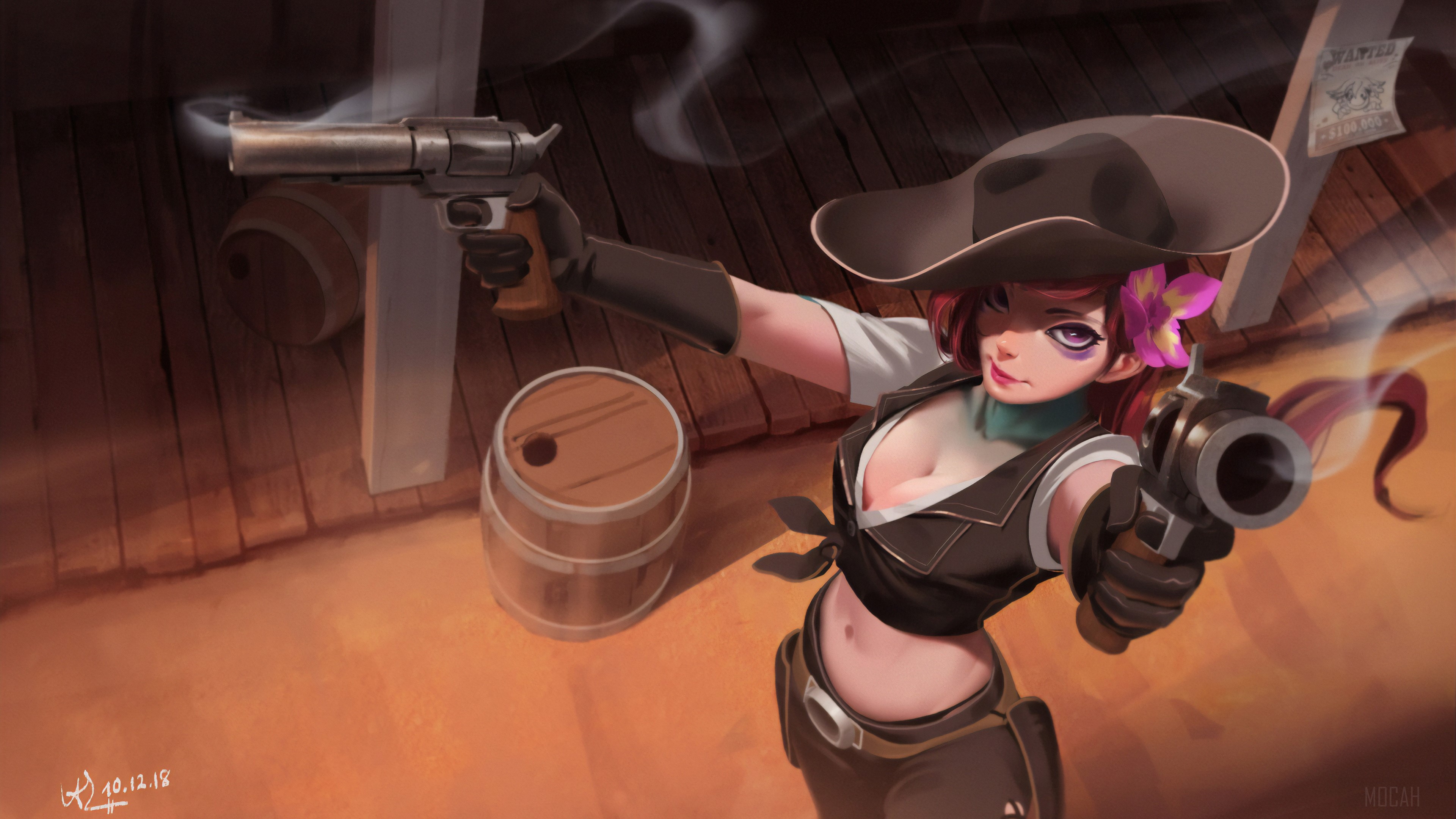 Miss Fortune from League of Legends Art 4K HD Wallpaper