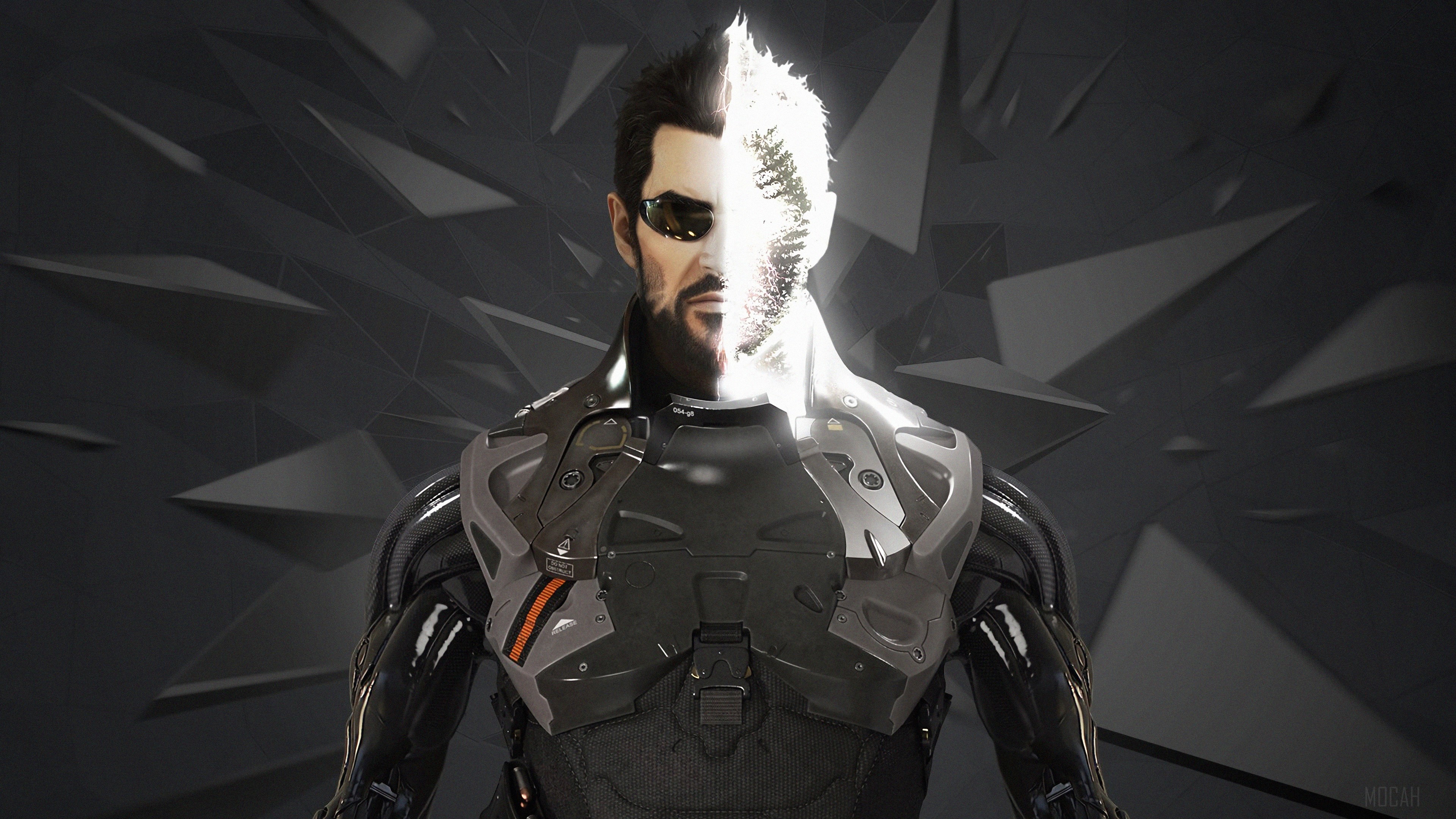 Adam Jensen from Deus Ex Mankind Divided 4K HD Wallpaper