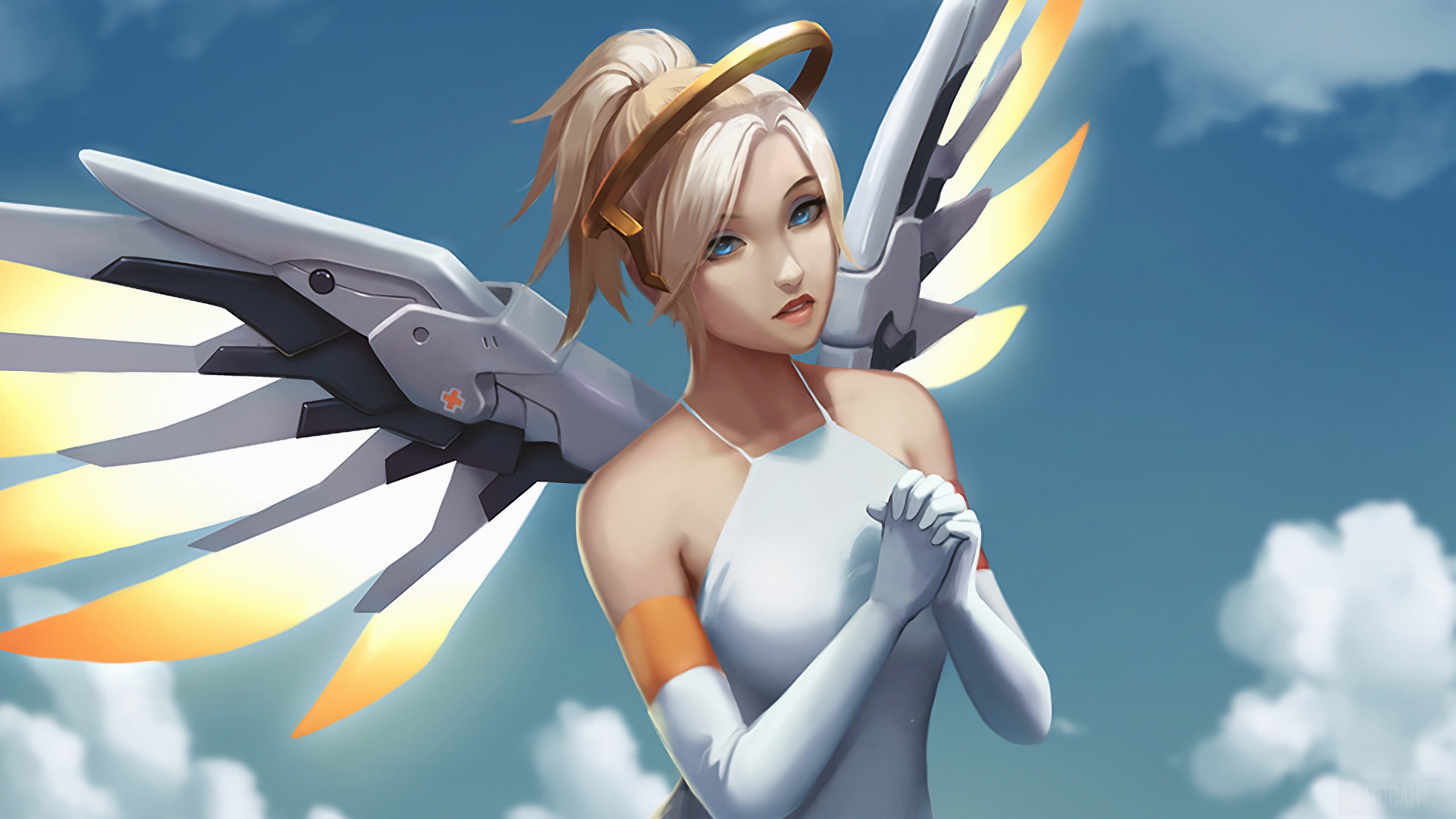 Mercy from Overwatch 4K HD Wallpaper