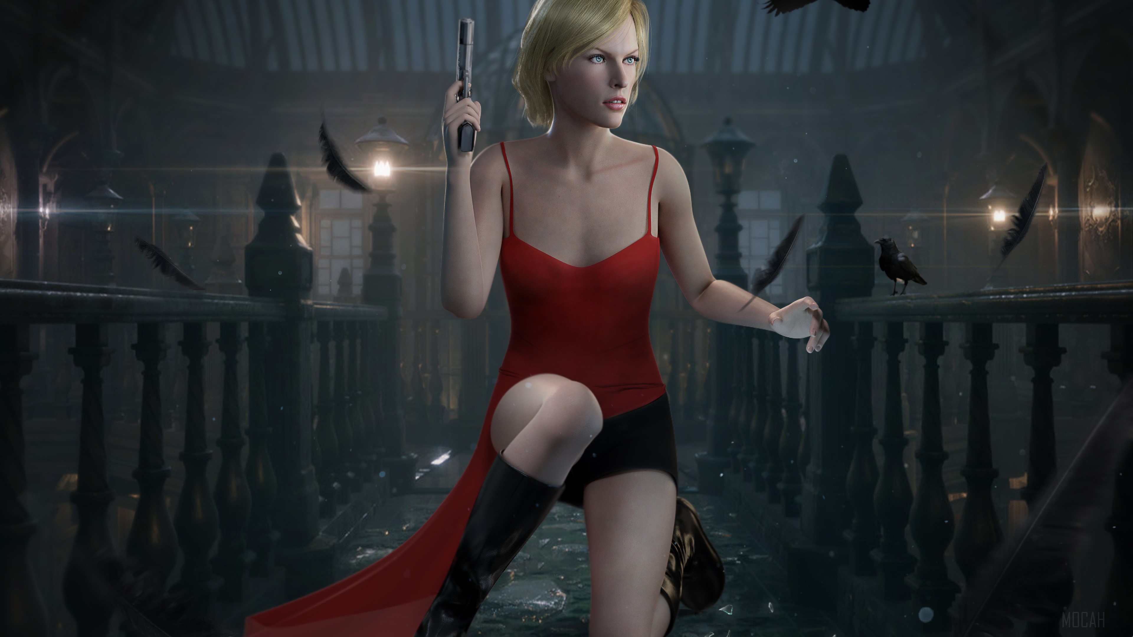 Alice from Resident Evil 4K HD Wallpaper