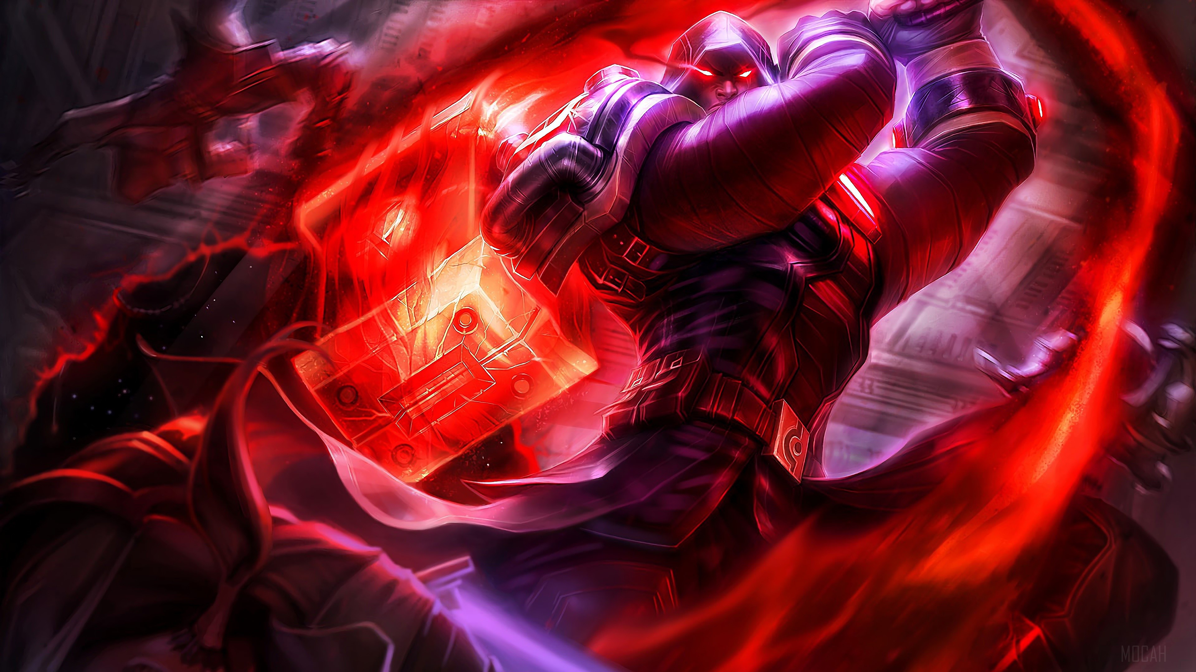 Jayce from League of Legends with War Hammer HD Wallpaper