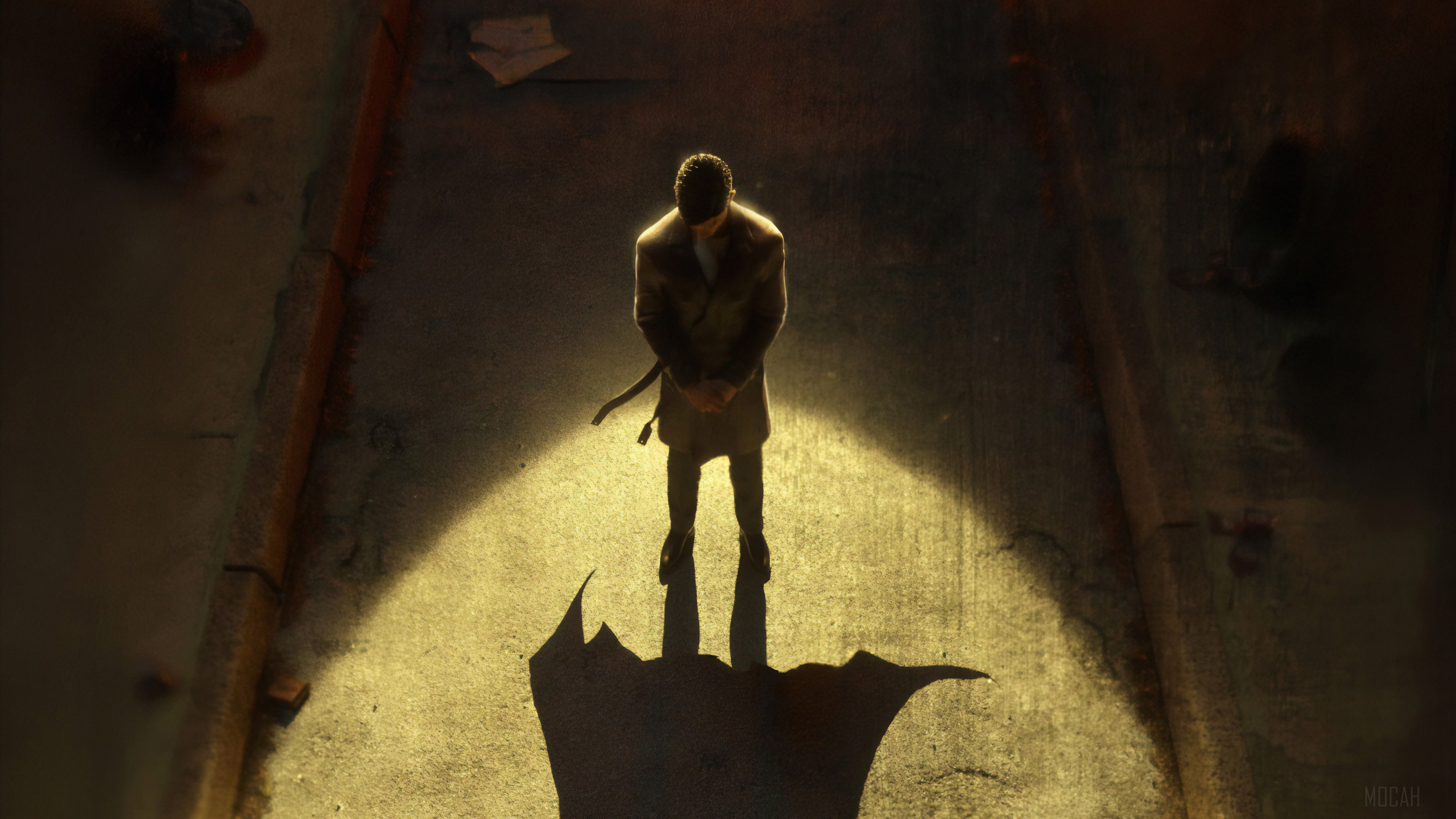 Batman Shadow Alone HD Wallpaper