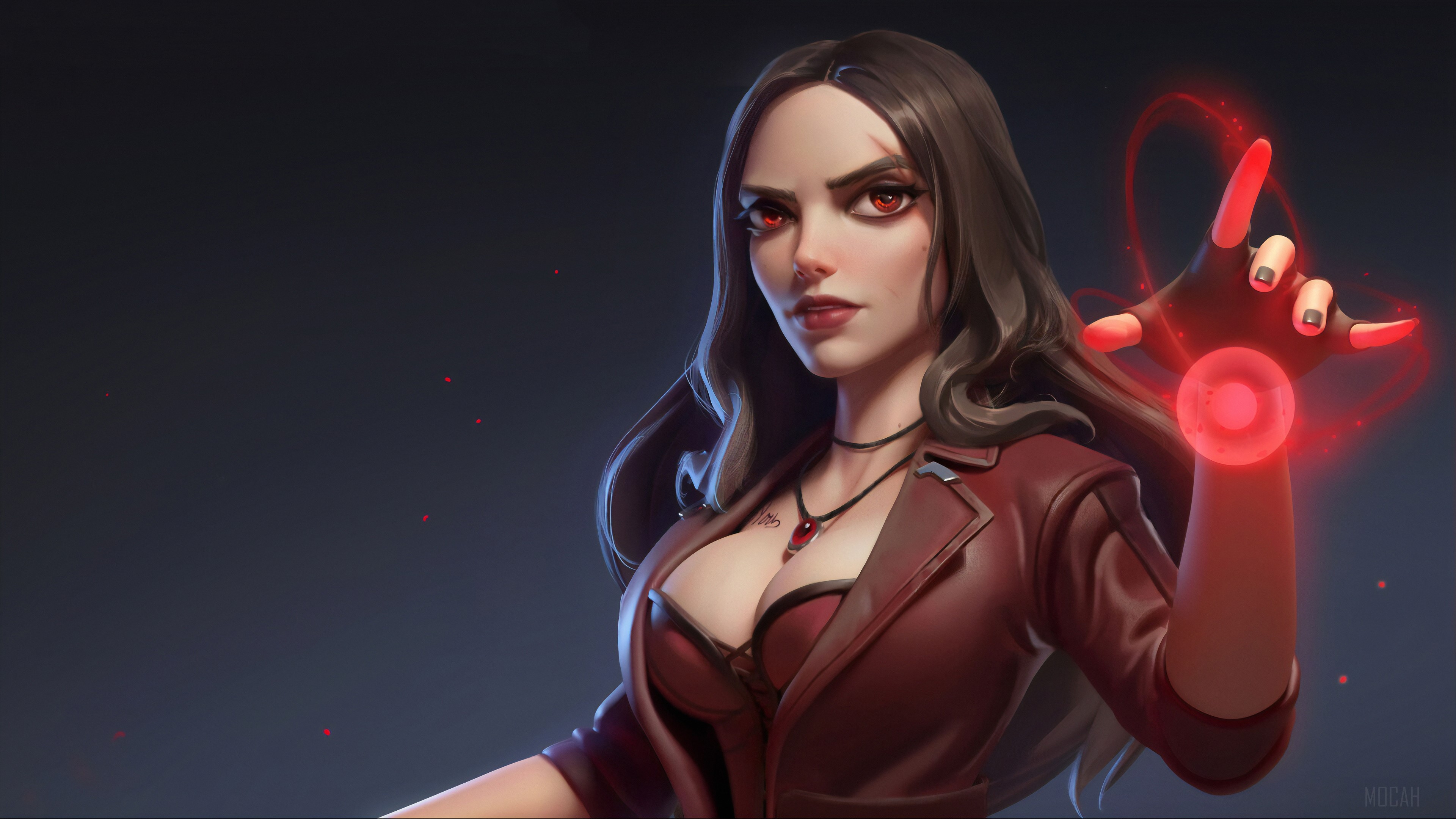 Scarlet Witch Art HD Wallpaper