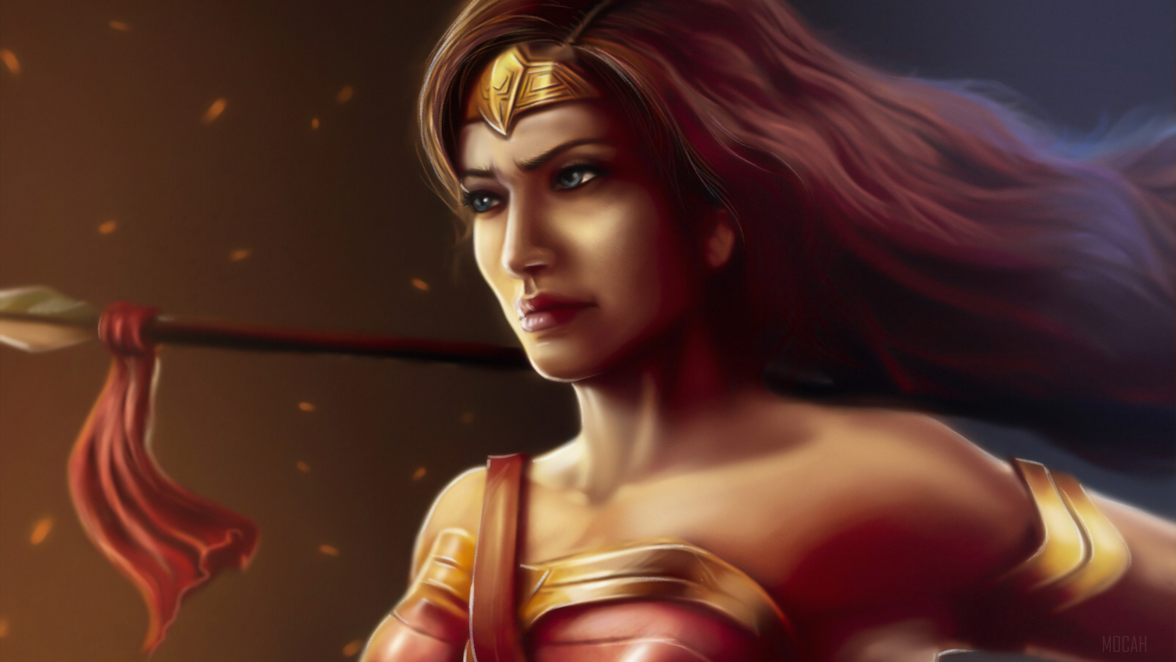 Wonder Woman Ready To Fight HD Wallpaper