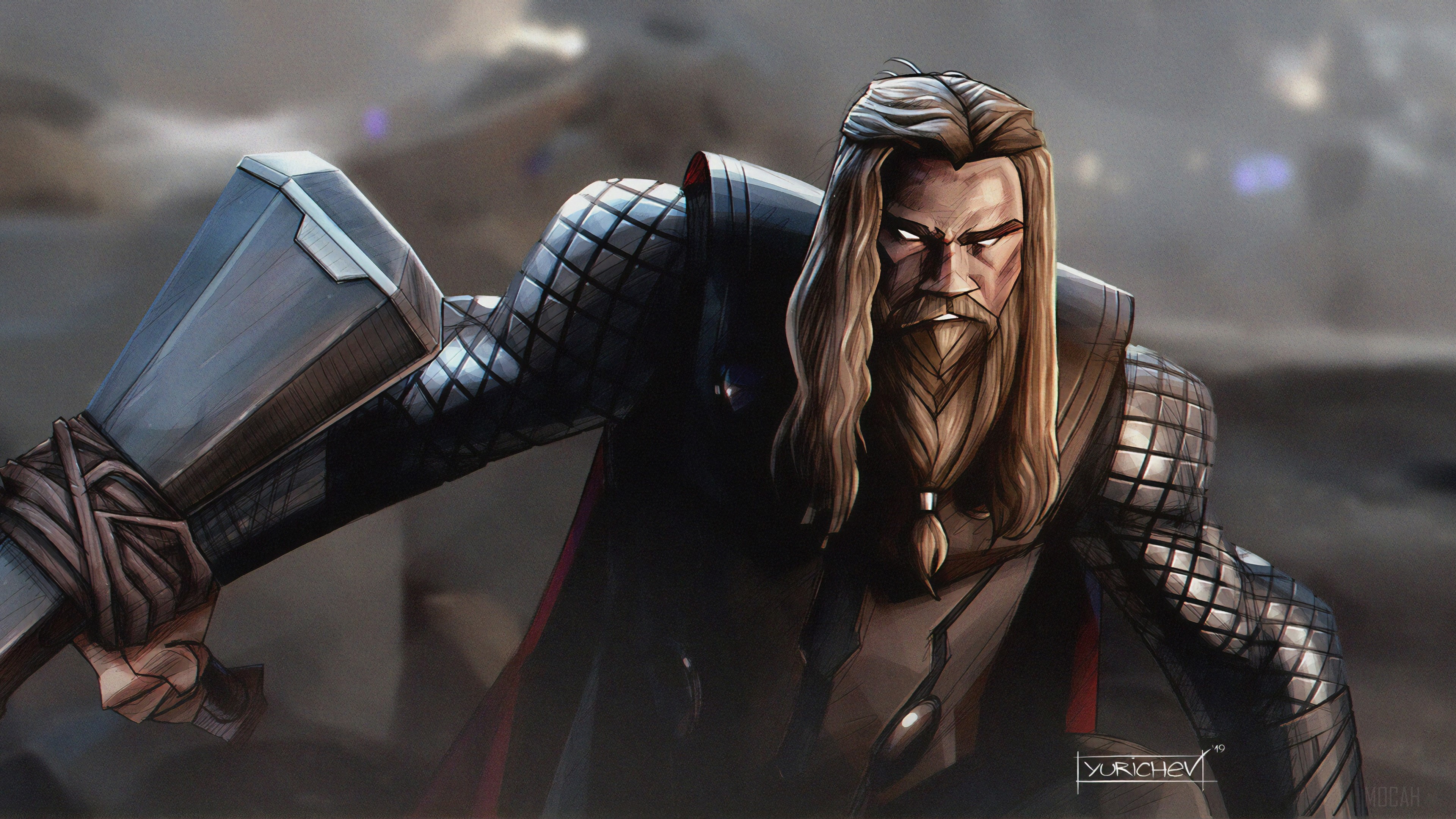 Thor With Stormbreaker HD Wallpaper