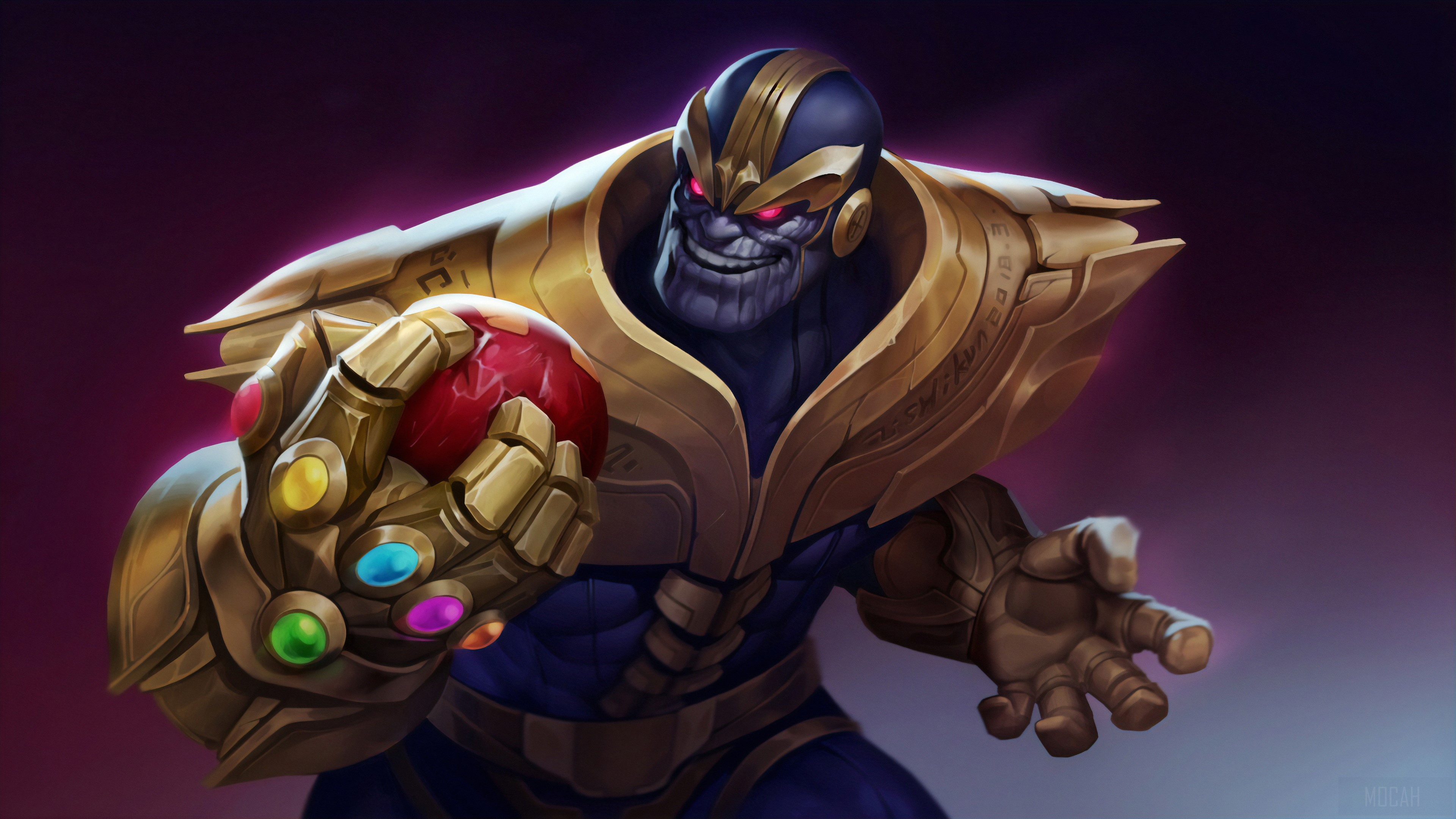 Thanos with Infinity Gauntlet 4K HD Wallpaper