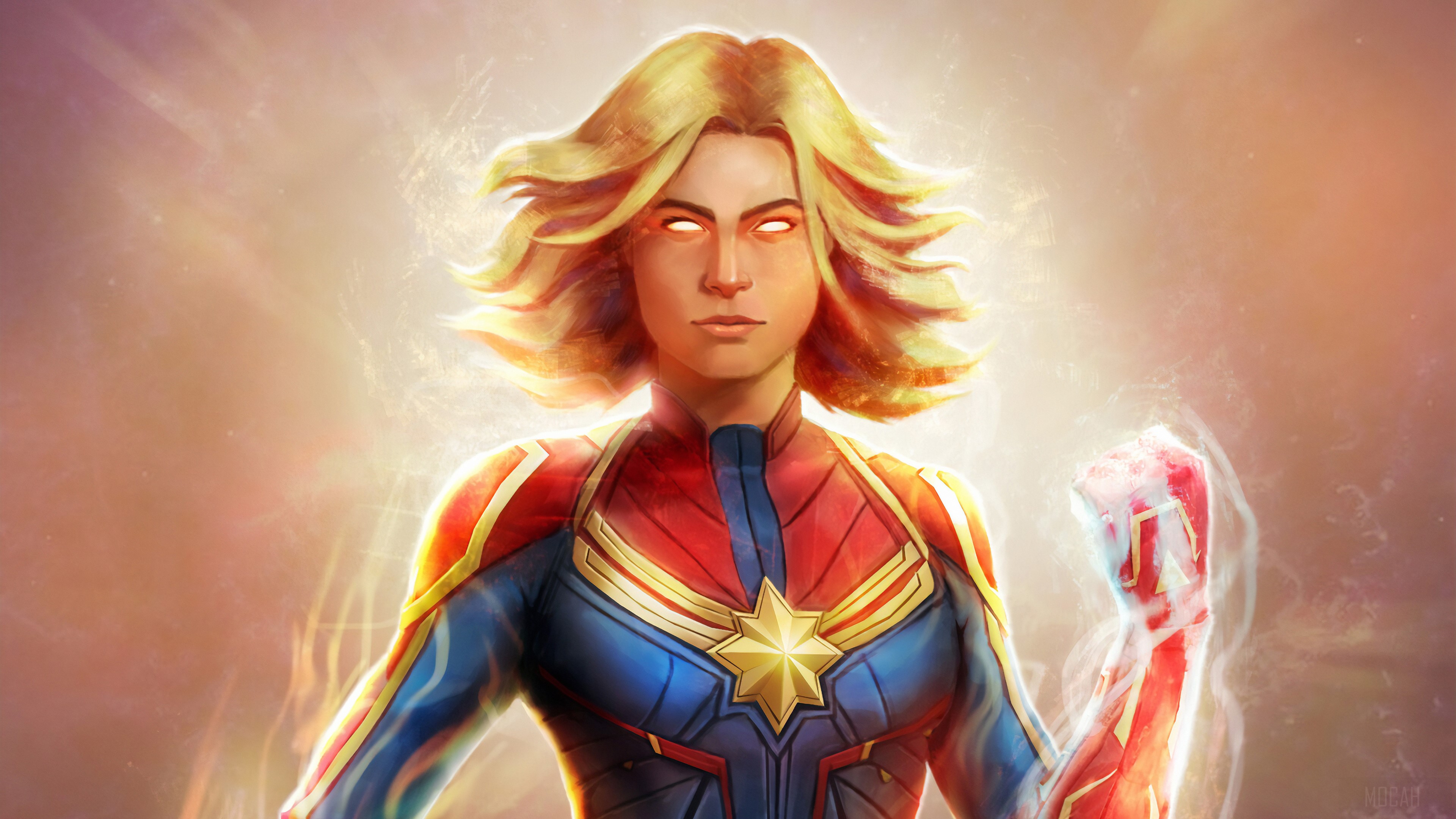 Captain Marvel 4K HD Wallpaper