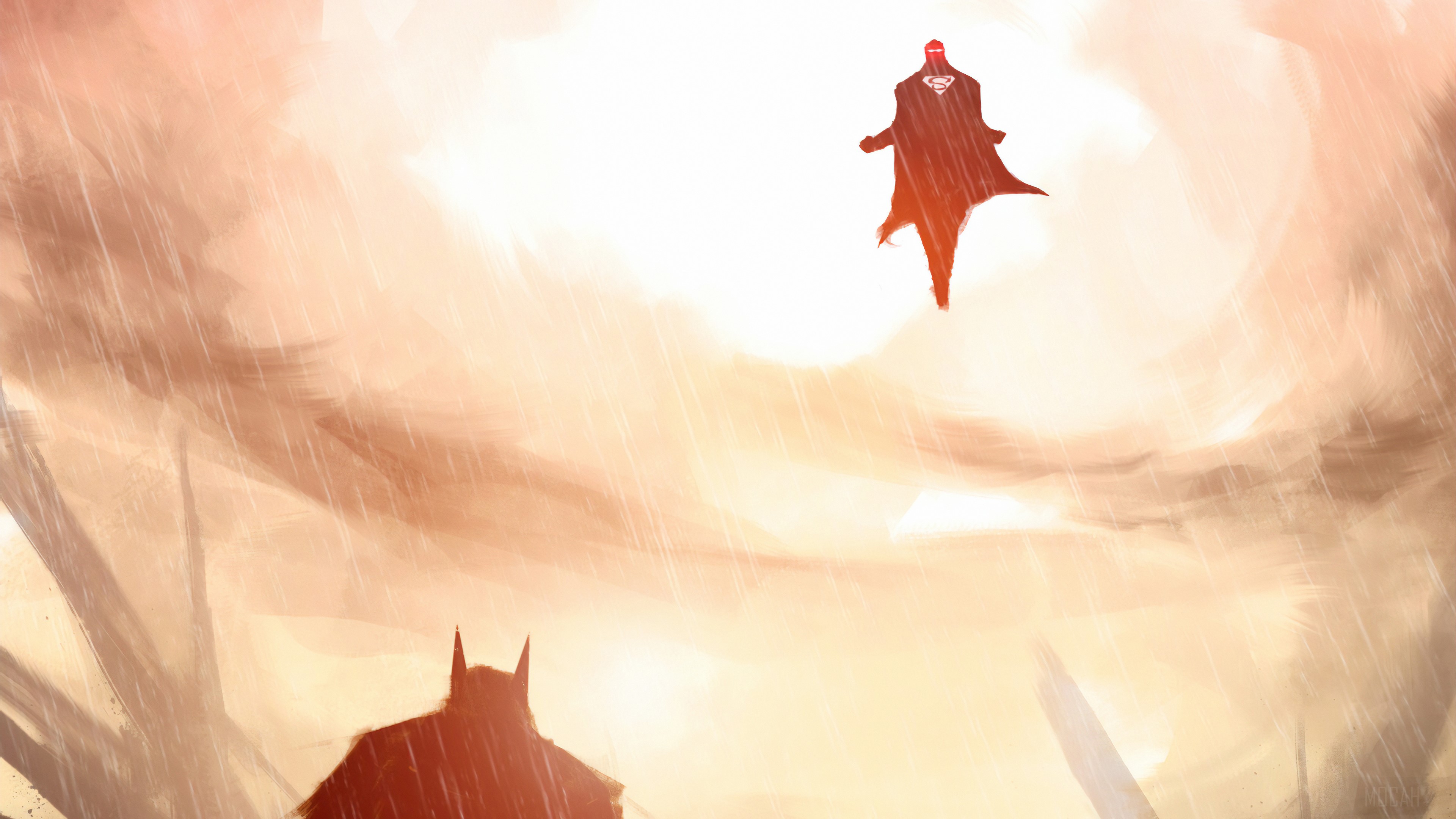 Batman And Superman art HD Wallpaper