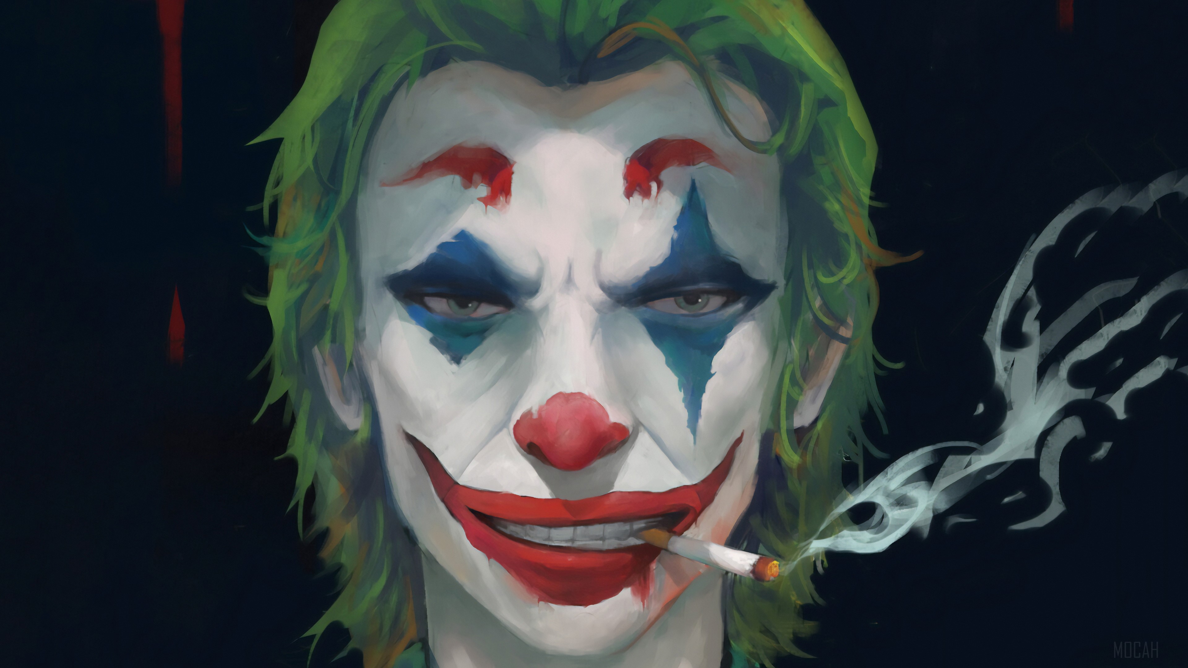 Joker Smoking Cigarette 4K HD Wallpaper