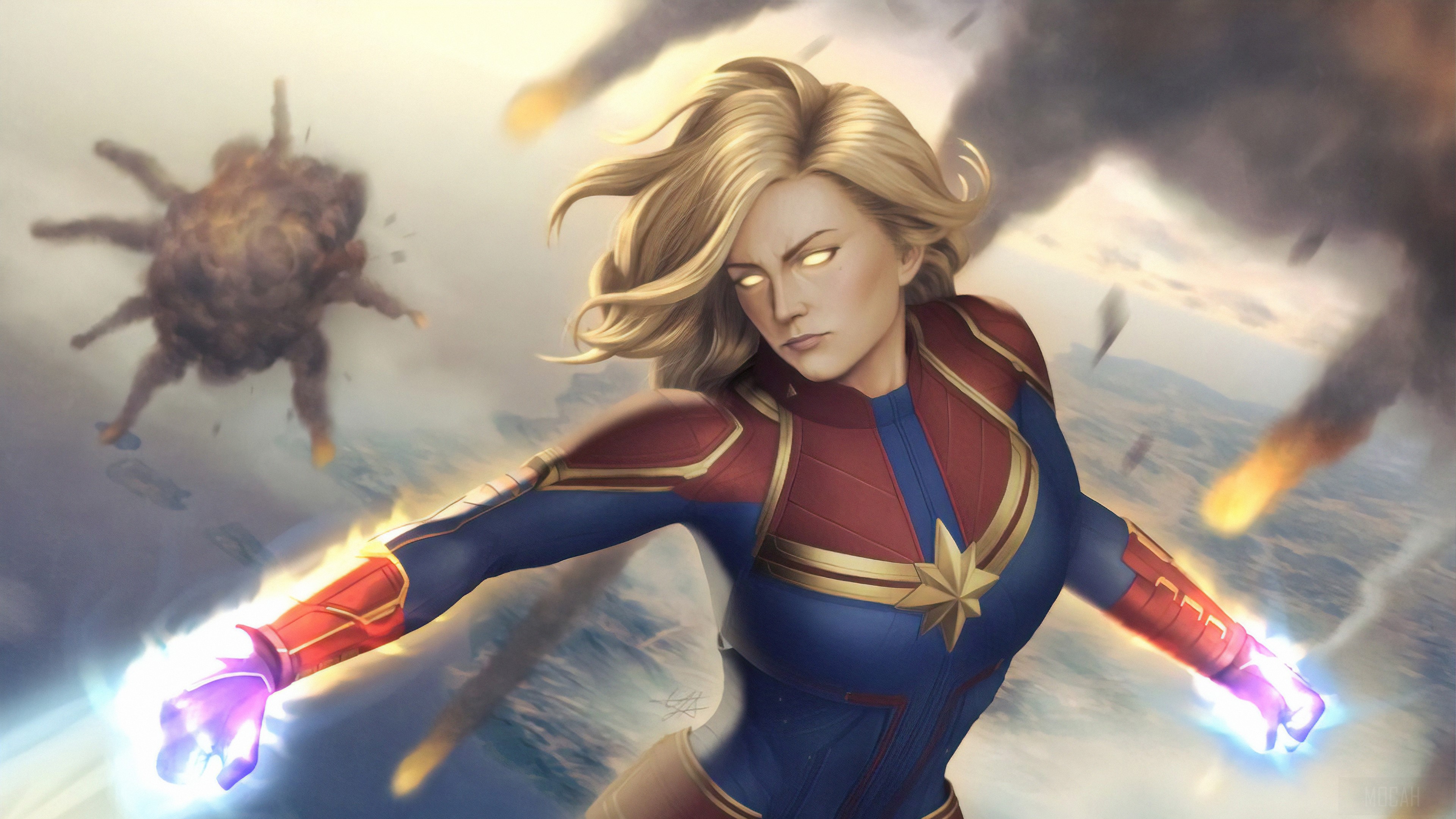 Captain Marvel in 4K HD Wallpaper