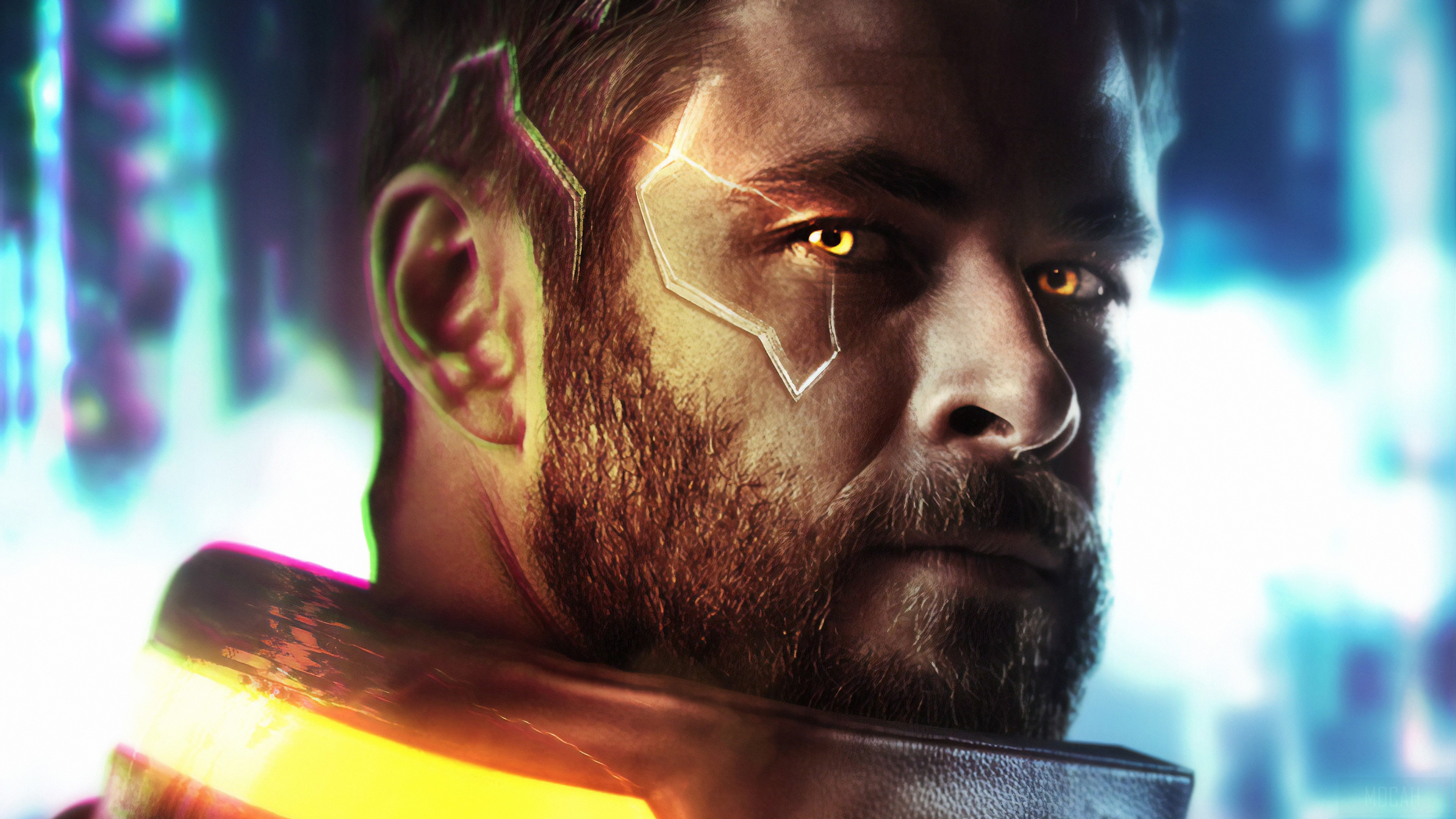 Thor from Cyberpunk 2077 4K HD Wallpaper
