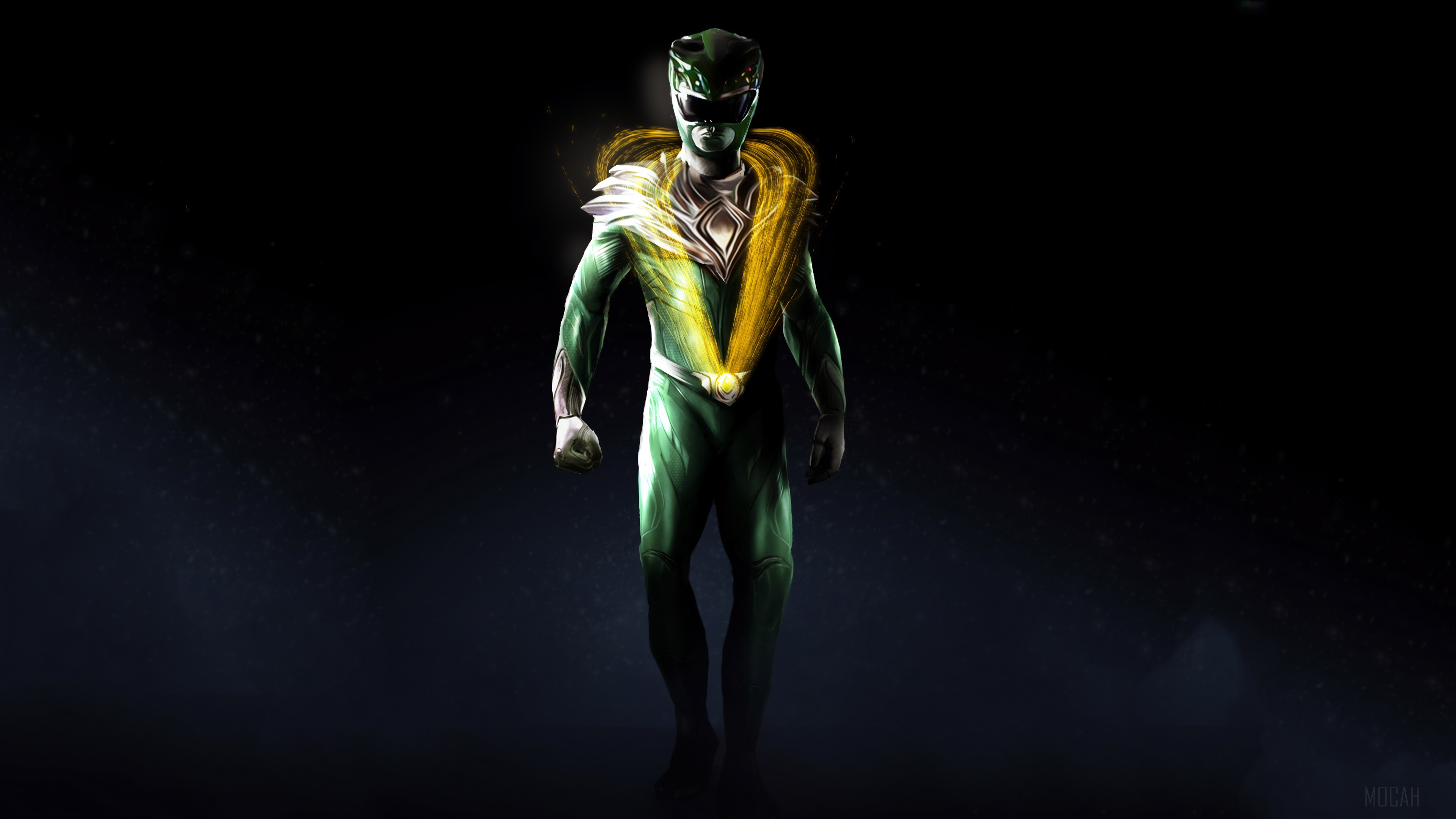 Green Ranger Tommy Oliver from Power Rangers 4K HD Wallpaper