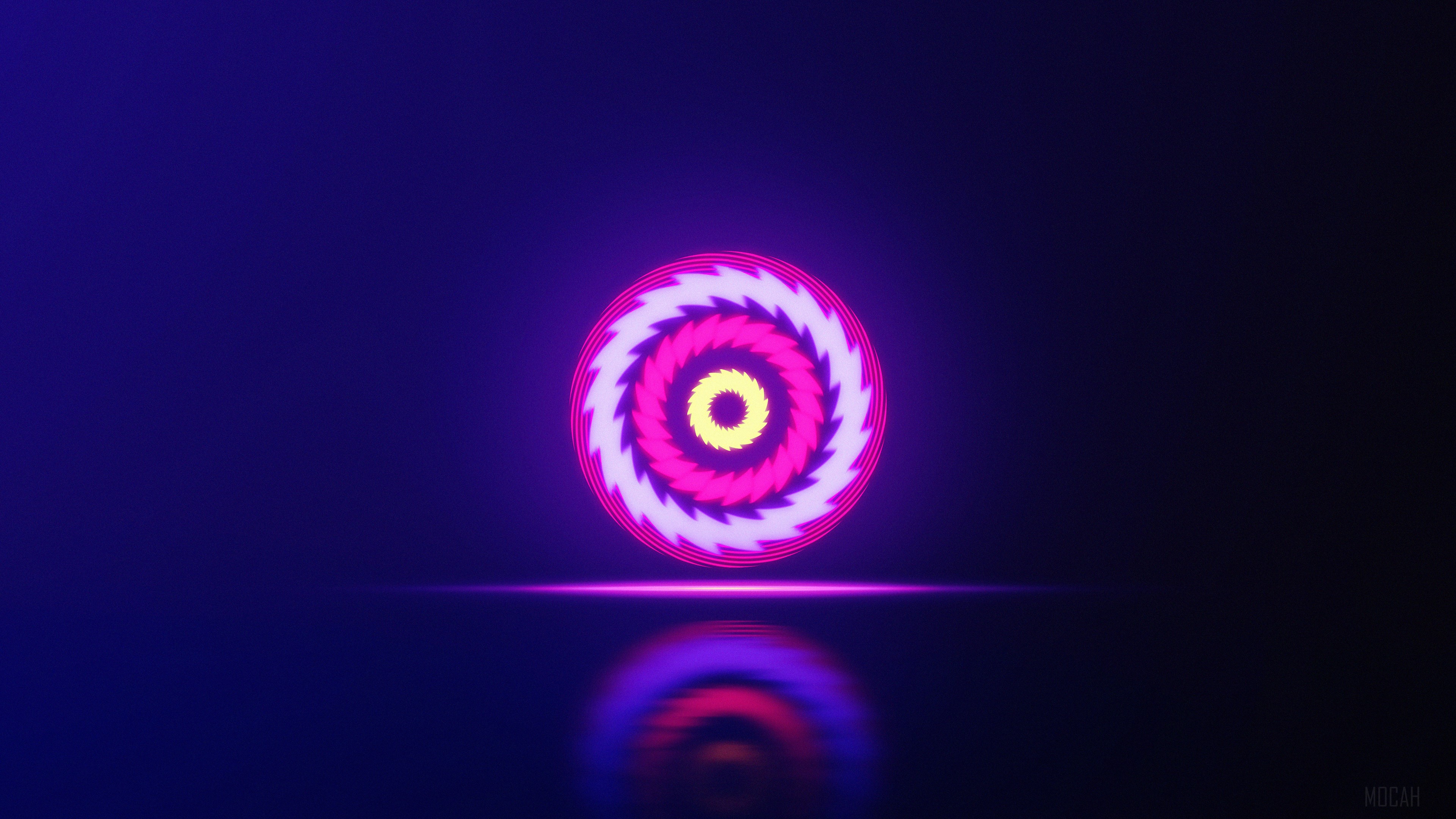 Neon Sphere Abstract HD Wallpaper