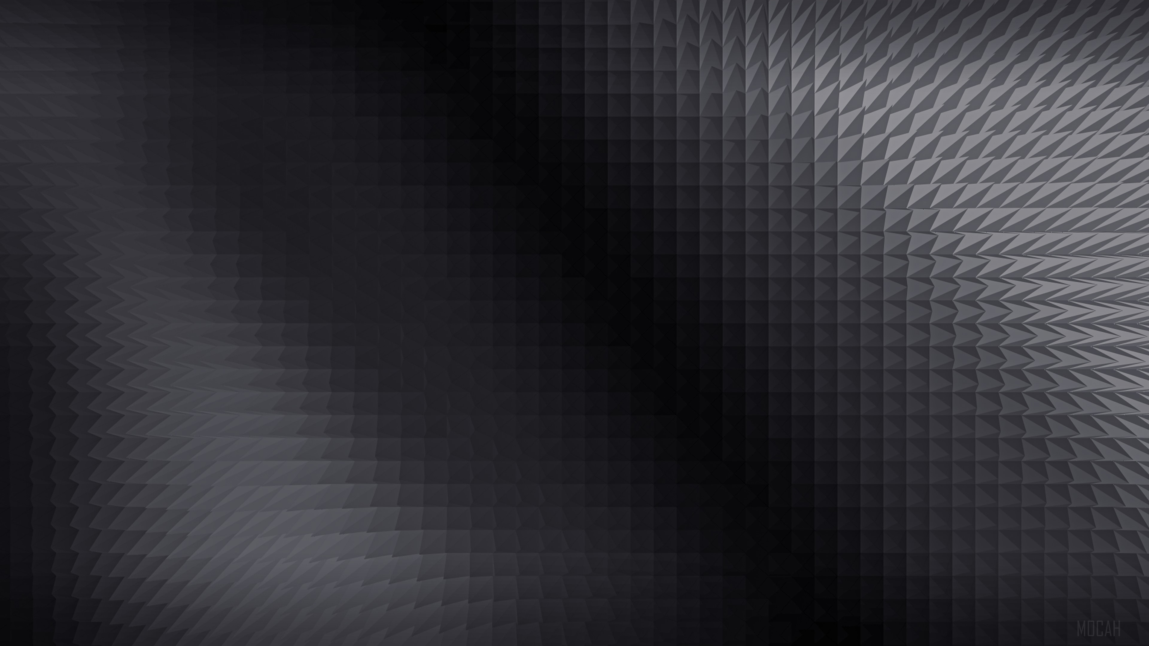 Dark Pyramid Abstract Gradient 4K HD Wallpaper