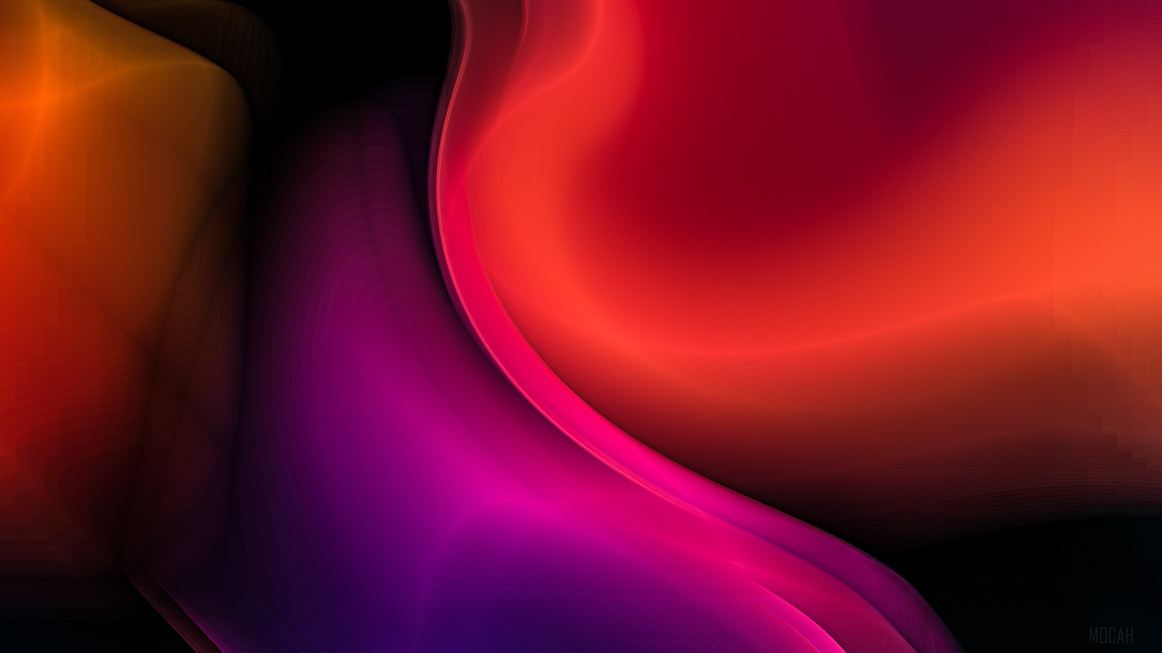 Abstract Red and Purple Gradient 4K HD Wallpaper