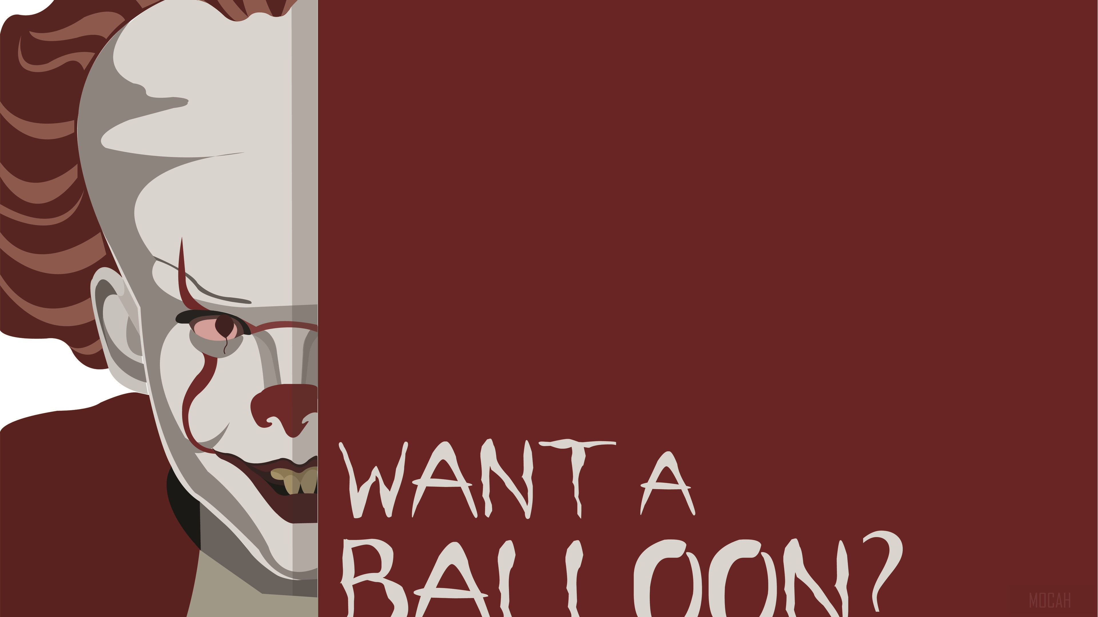 Pennywise from IT, Want a Balloon? 4K HD Wallpaper