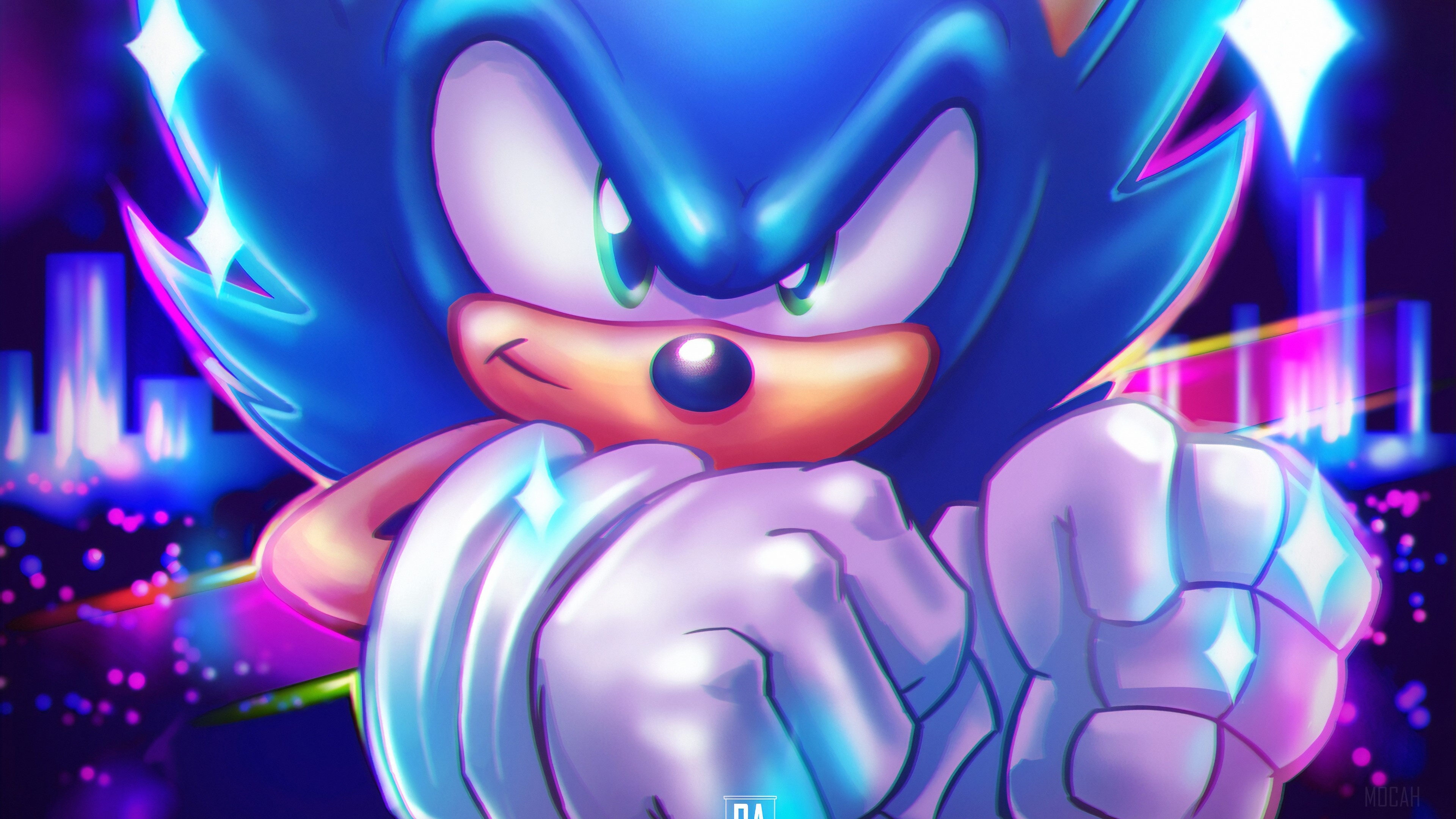 Sonic the Hedgehog 4K Art HD Wallpaper