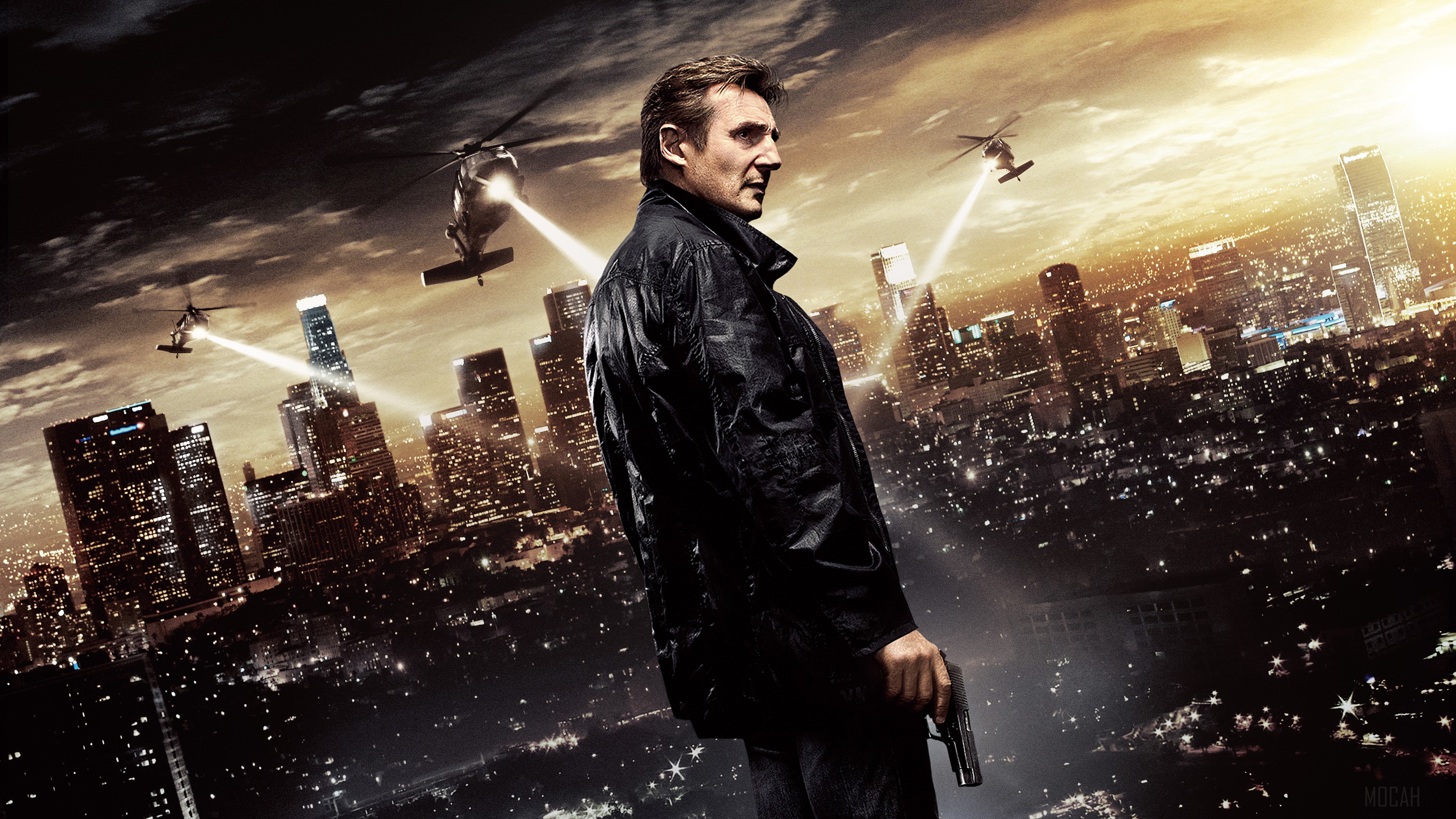 Bryan Mills from Taken 3 Movie Banner 4K HD Wallpaper