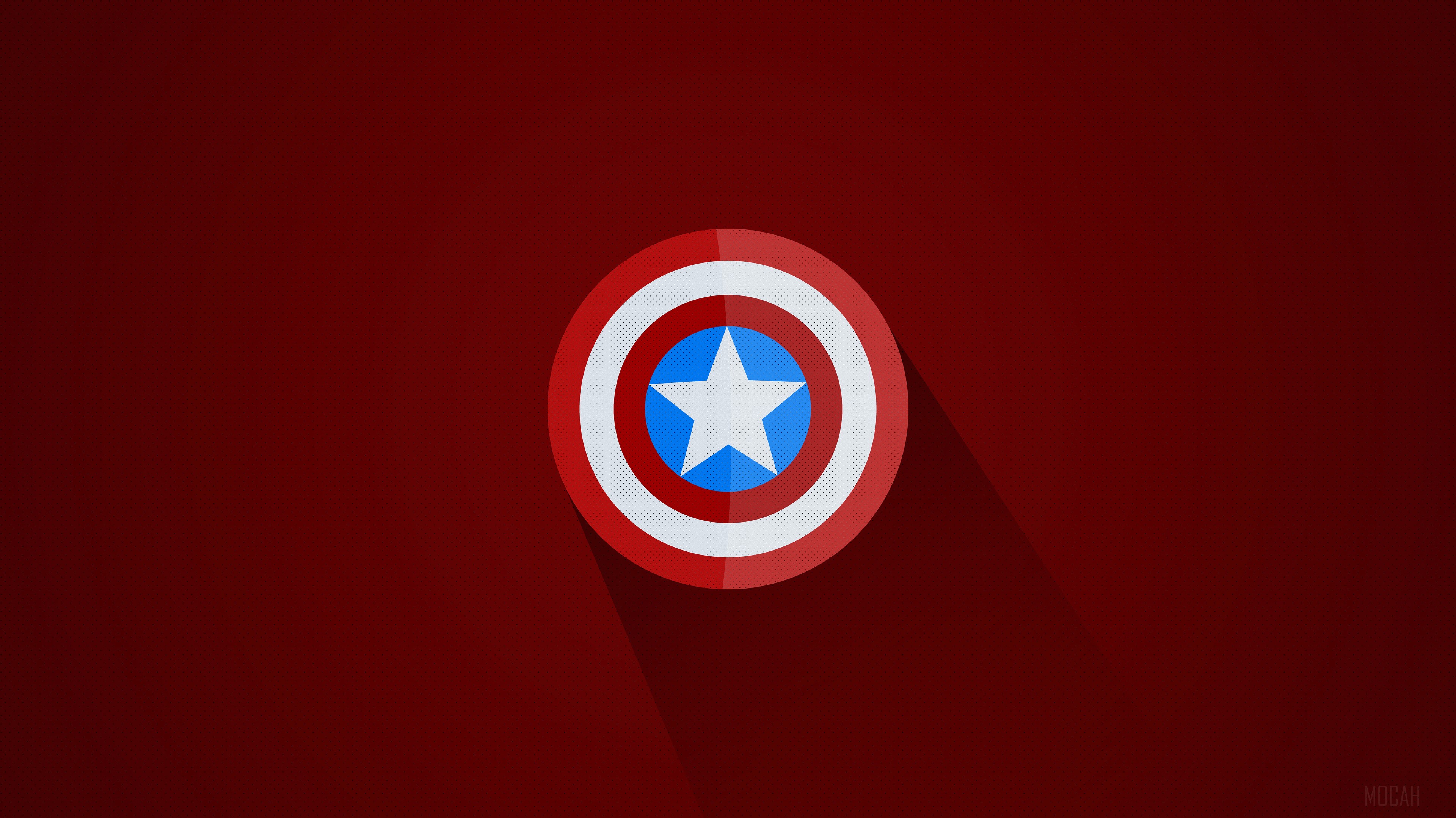 Captain America Minimal Logo HD Wallpaper