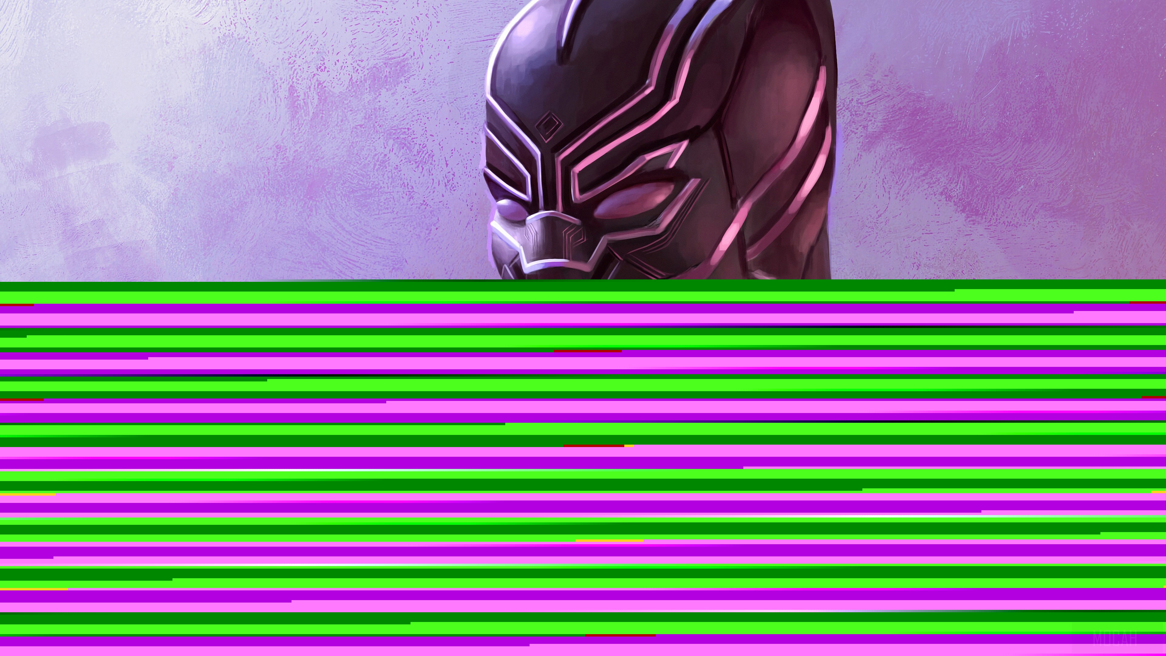 Black Panther Mask Art 4K HD Wallpaper