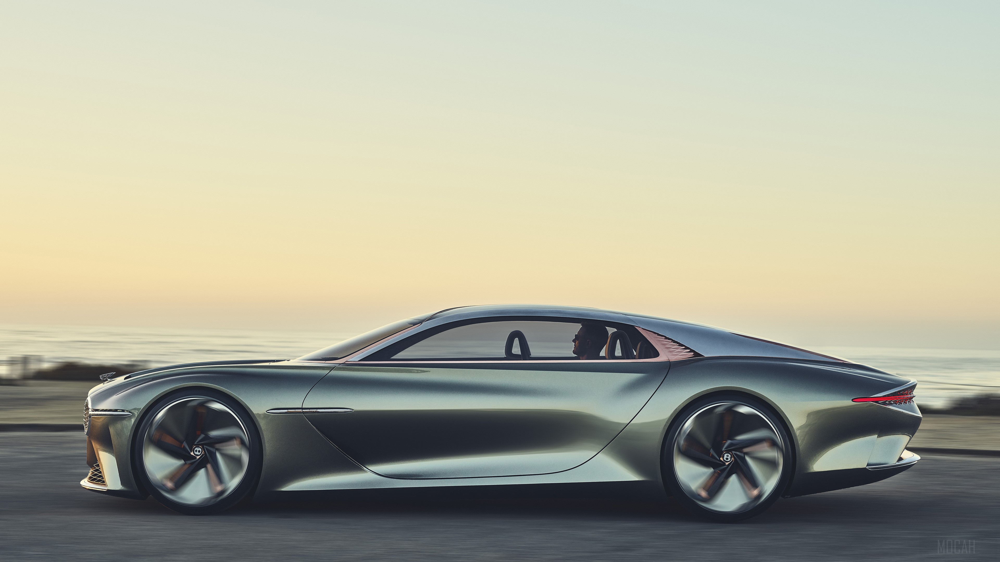 Bentley EXP 100 GT 2019 Concept Car Side View 4K HD Wallpaper