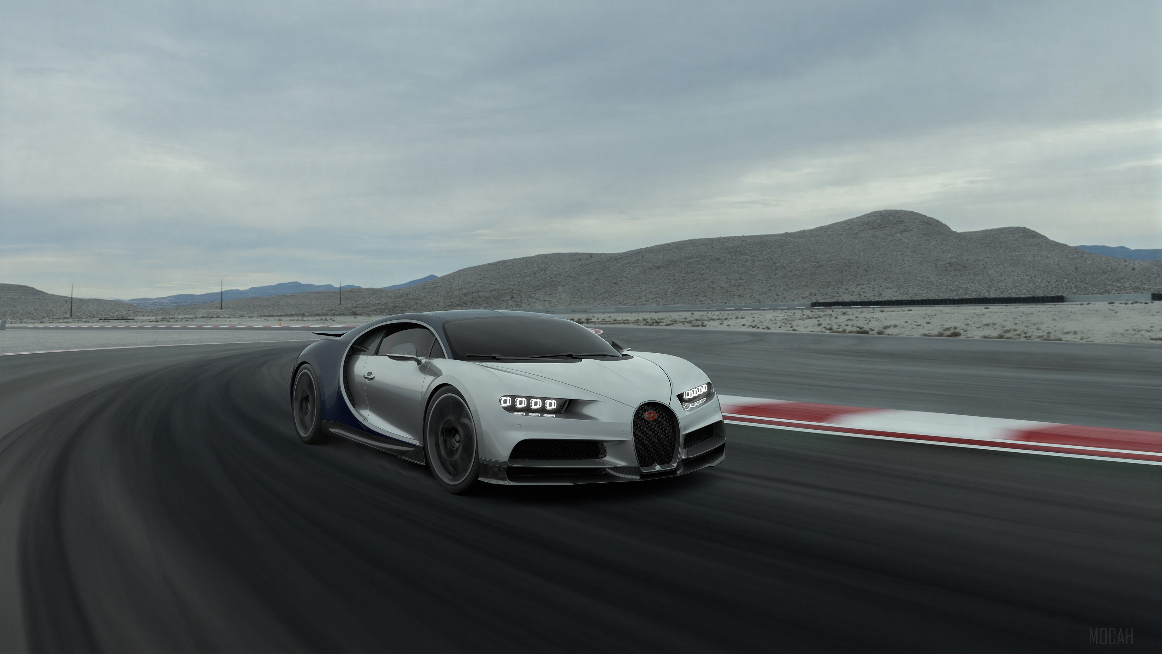 Bugatti Chiron on a Race Track 4K HD Wallpaper