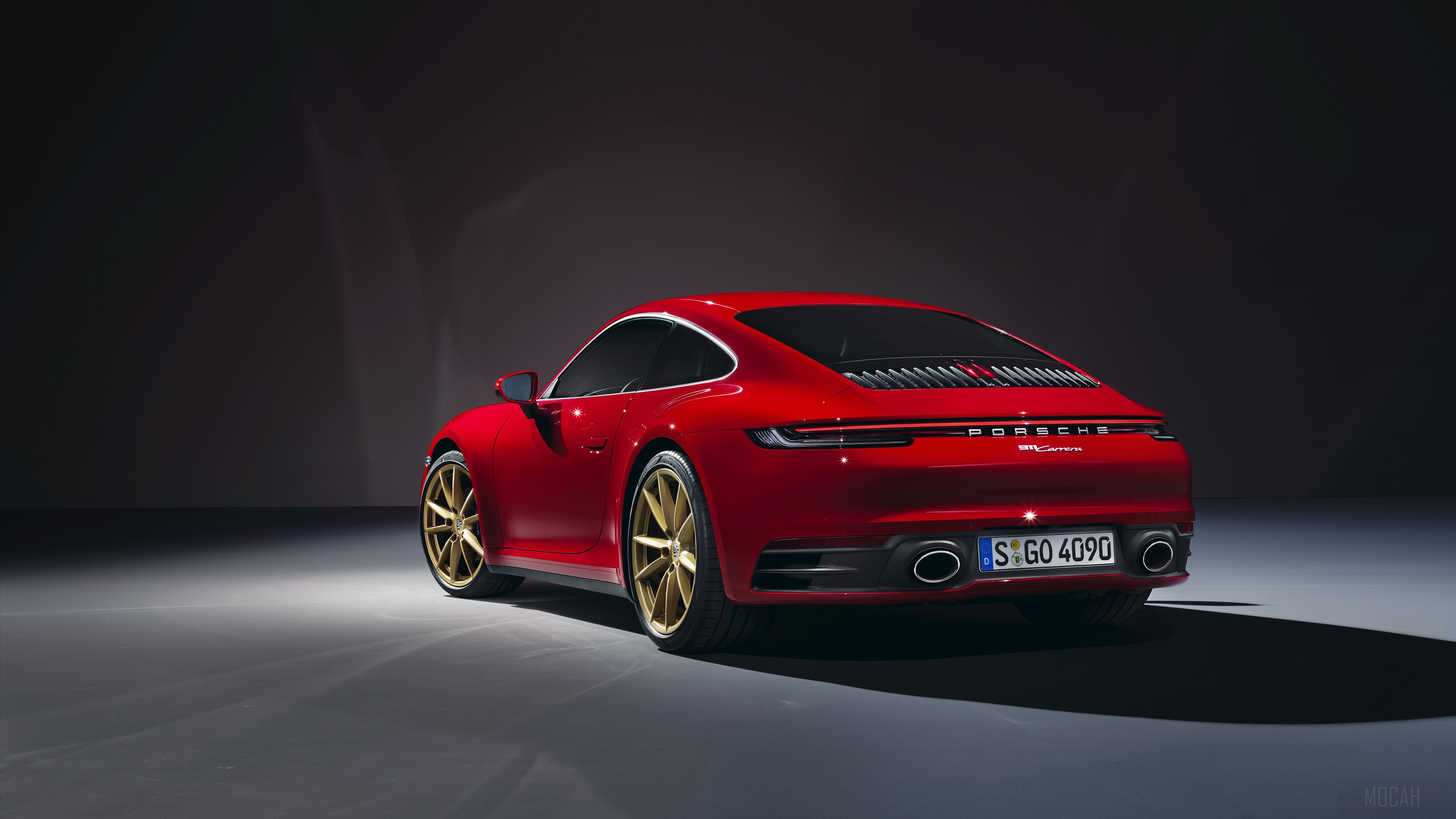 Red Porsche 911 Carrera 4K HD Wallpaper
