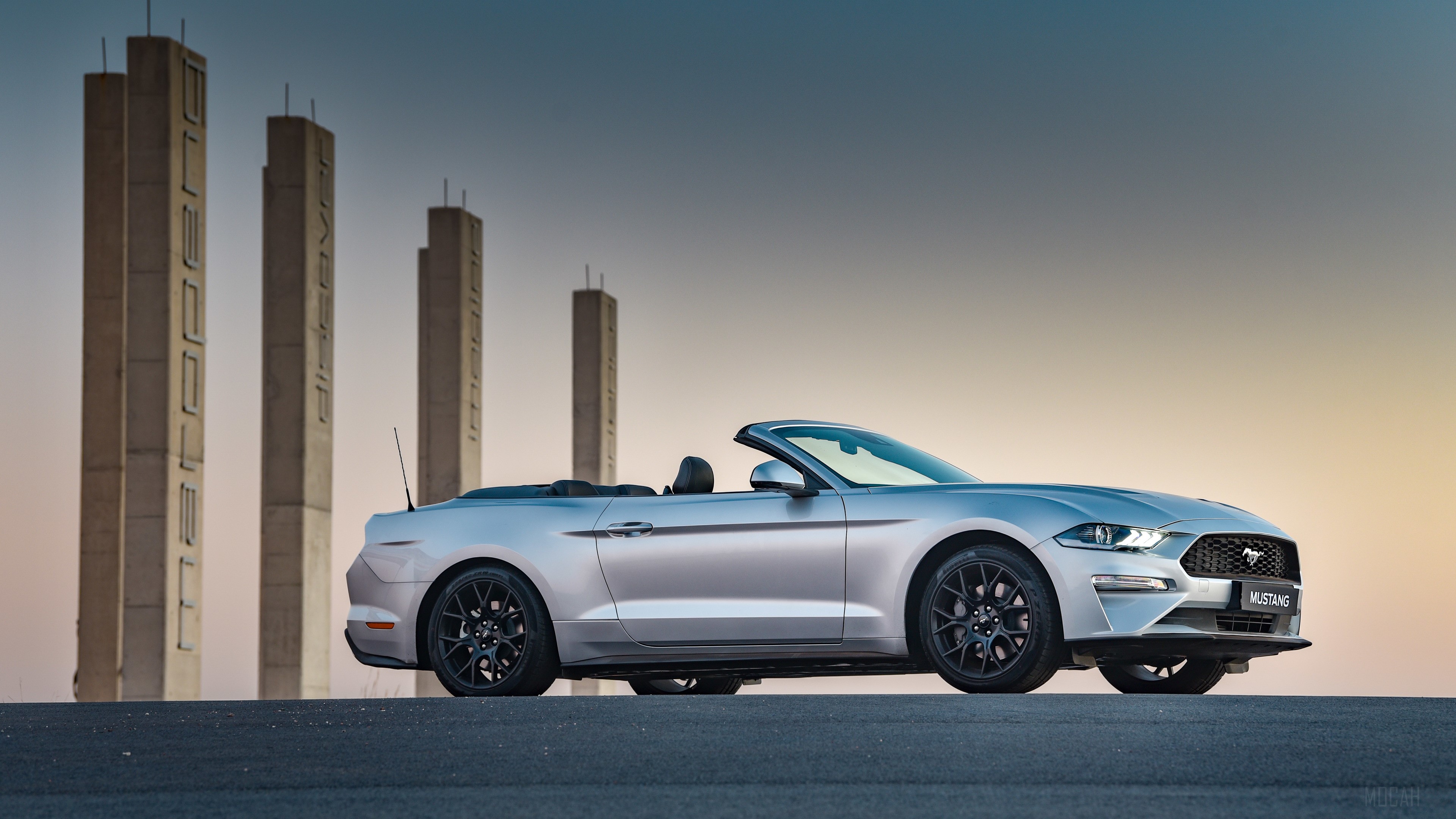 2019 Ford Mustang EcoBoost Convertible 4K HD Wallpaper