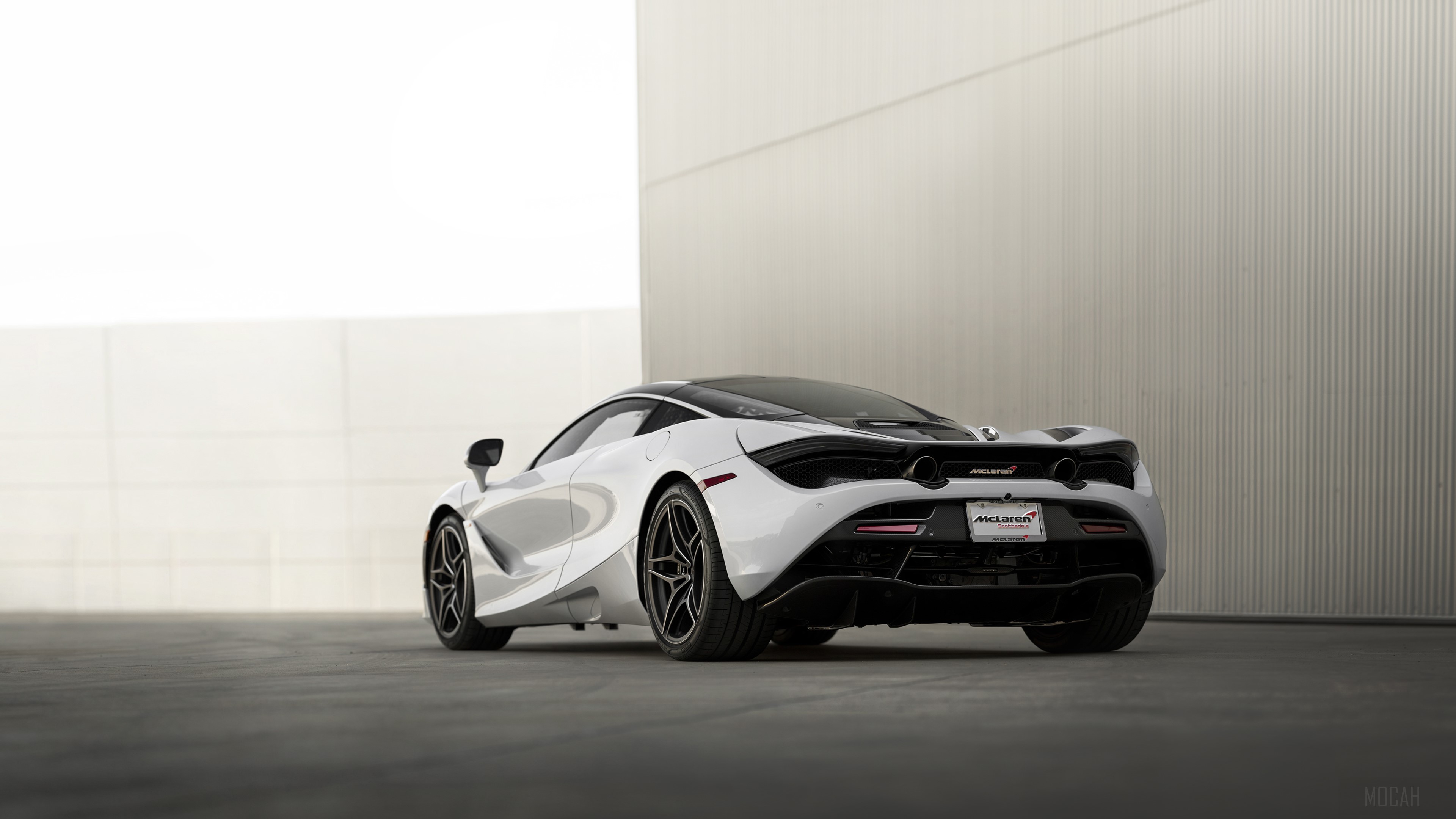 White McLaren 720S Coupe 4K HD Wallpaper