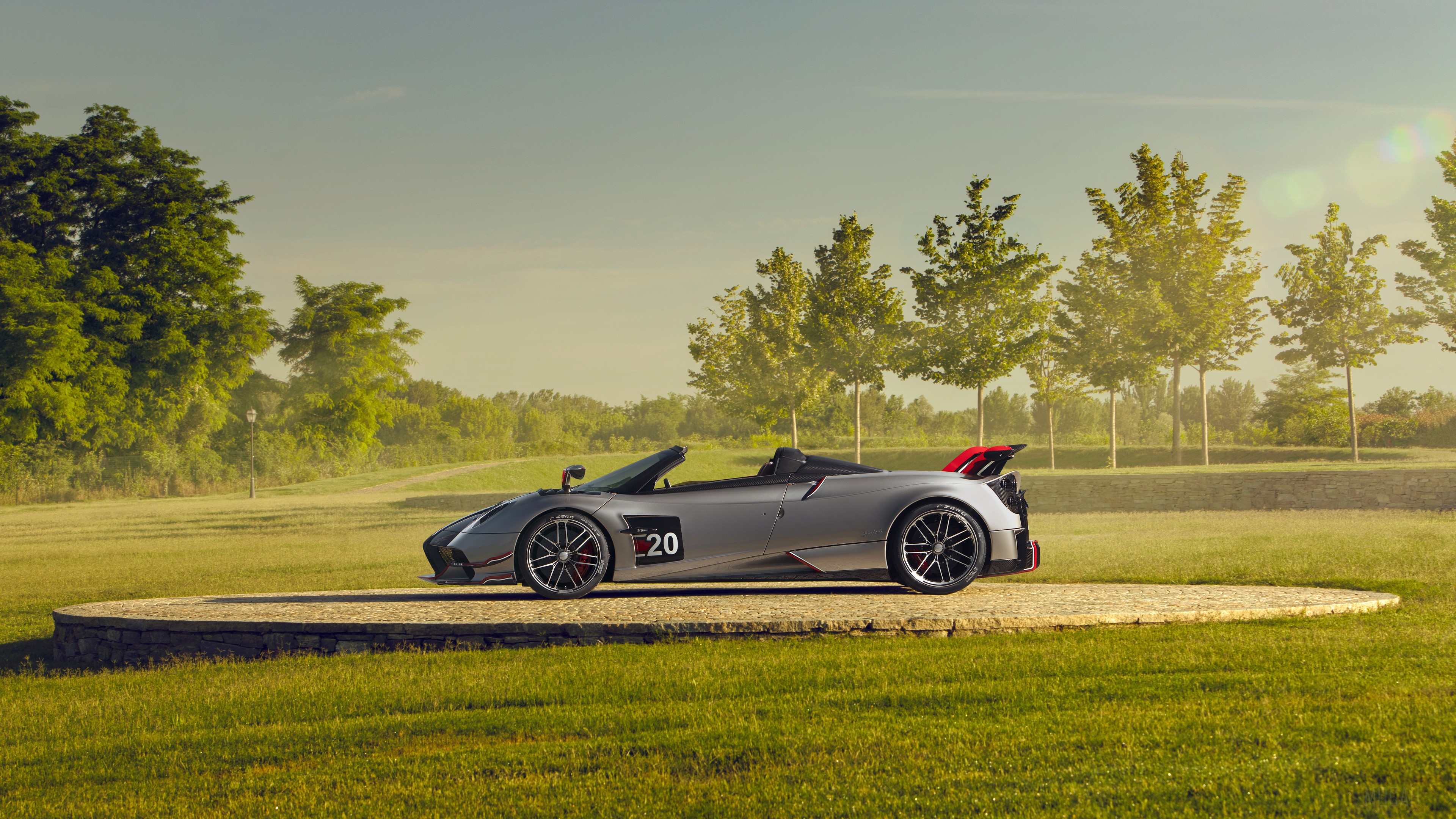 Pagani Huayra Roadster BC 2019 in Sunlit Field 4K HD Wallpaper