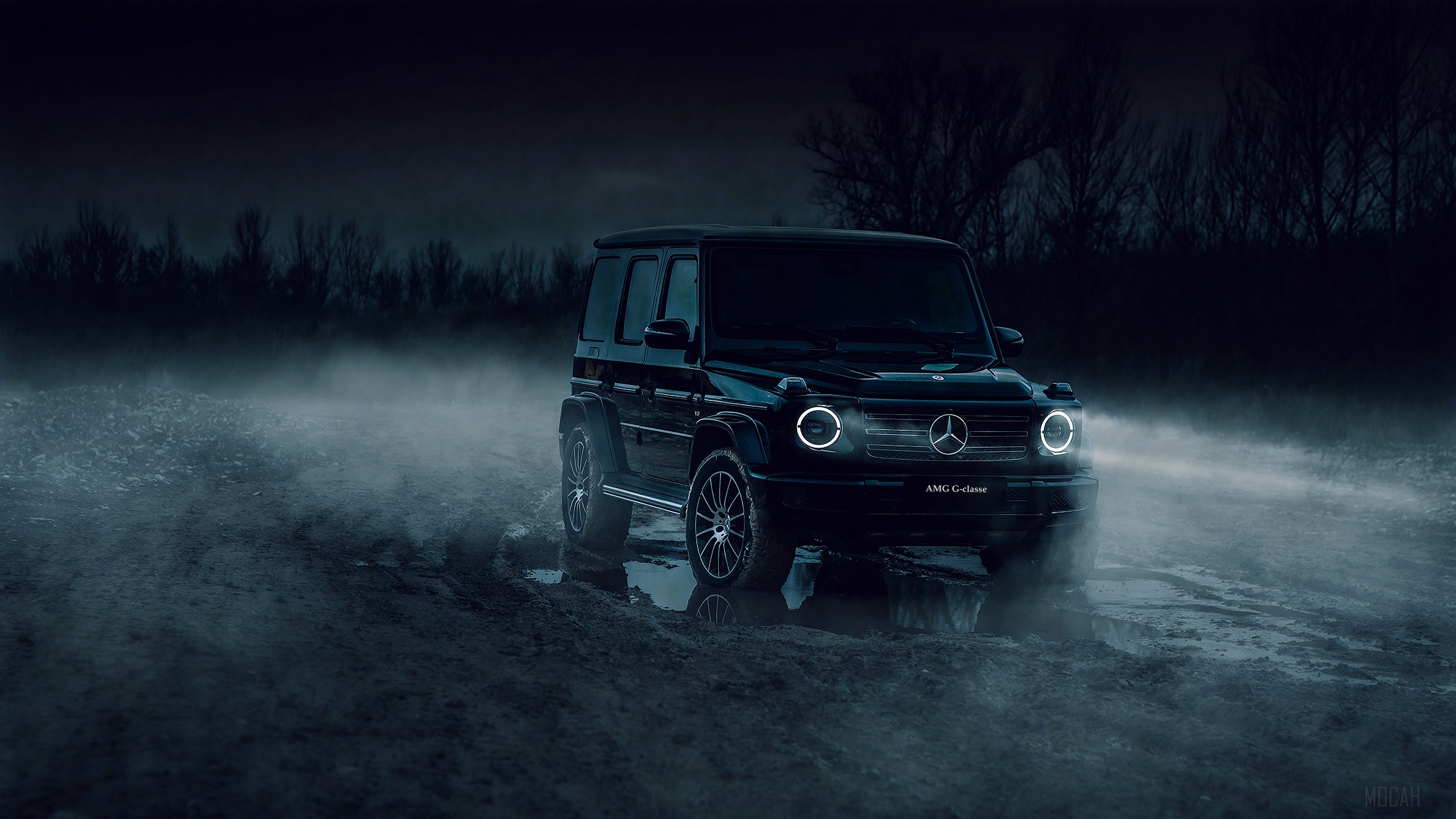 Black Mercedes-AMG G 63 4K HD Wallpaper