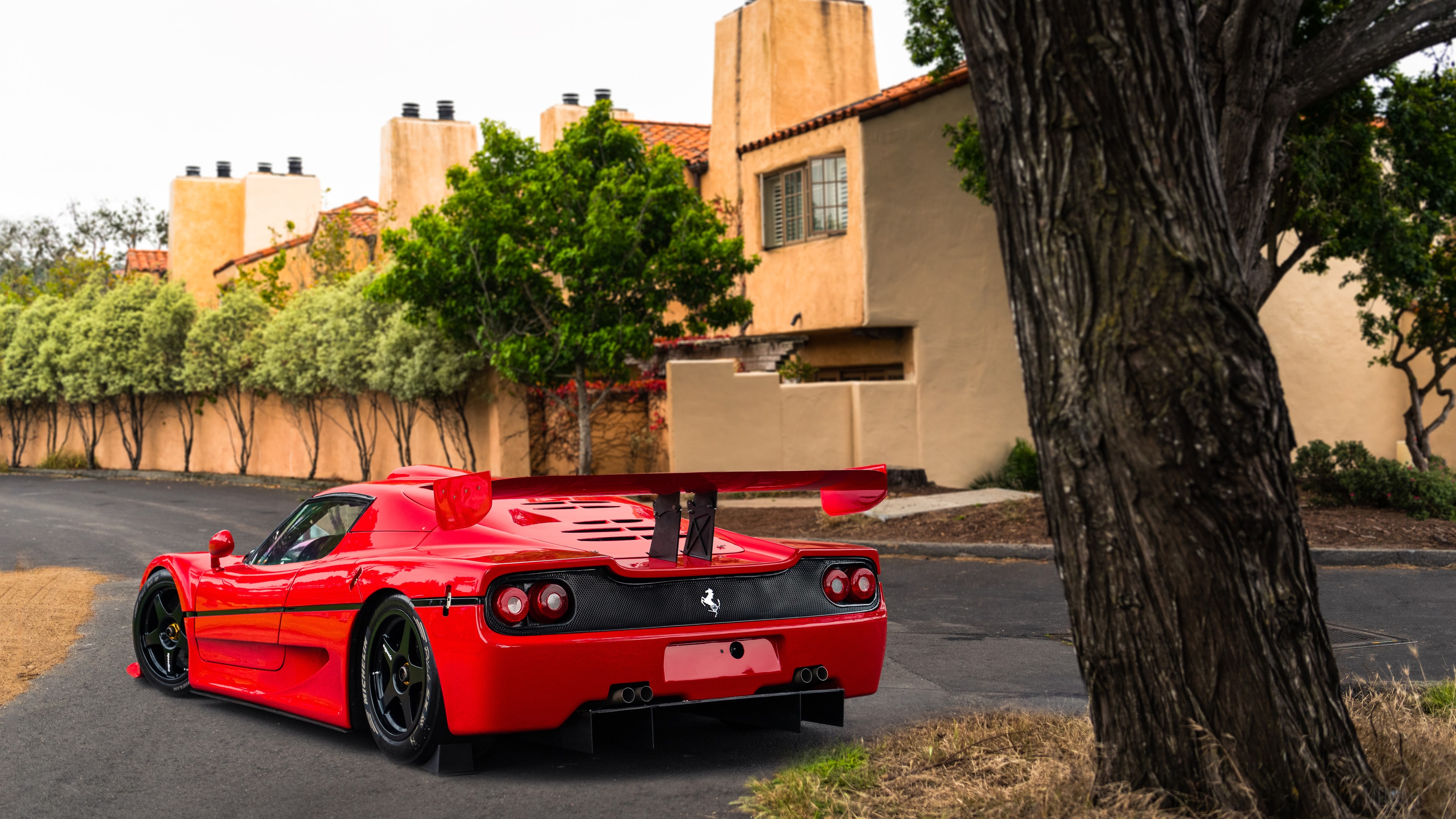 Red Ferrari F50 GT 1996 4K HD Wallpaper