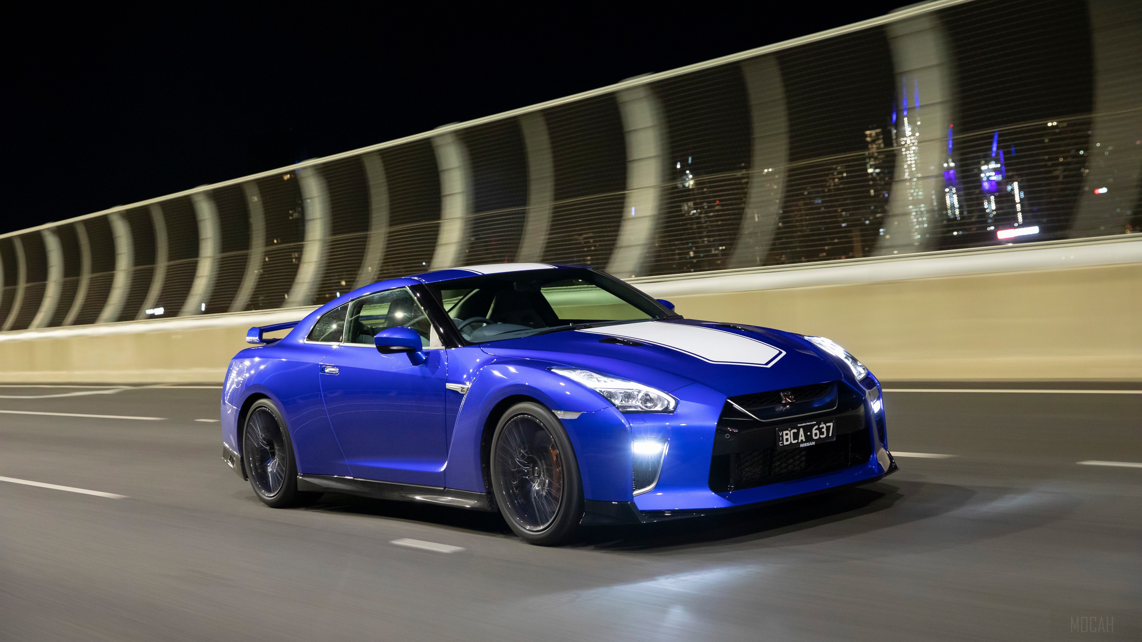 Blue Nissan GTR 50th Anniversary 4K HD Wallpaper