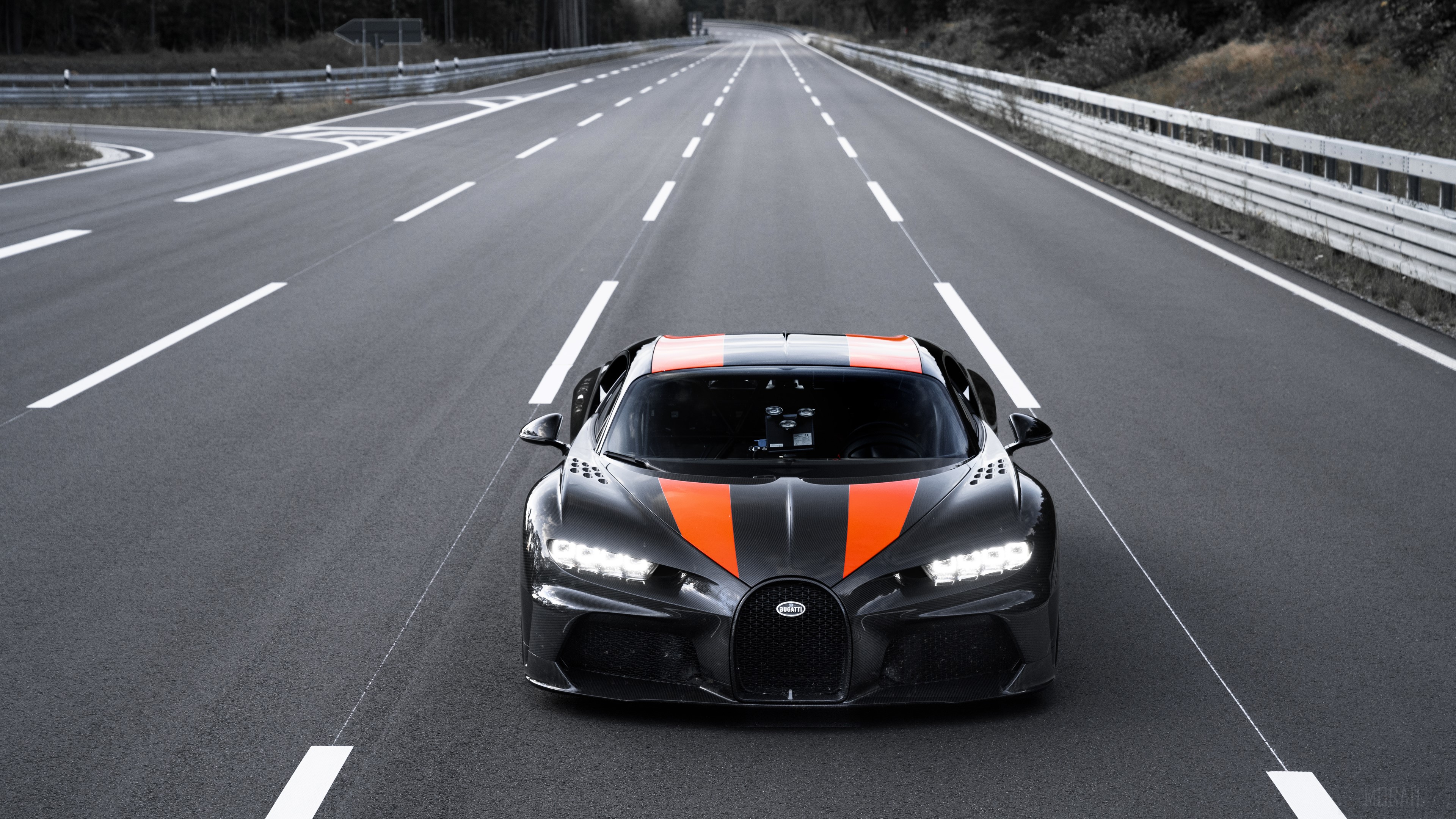 Bugatti Chiron Prototype on a Race Track HD Wallpaper