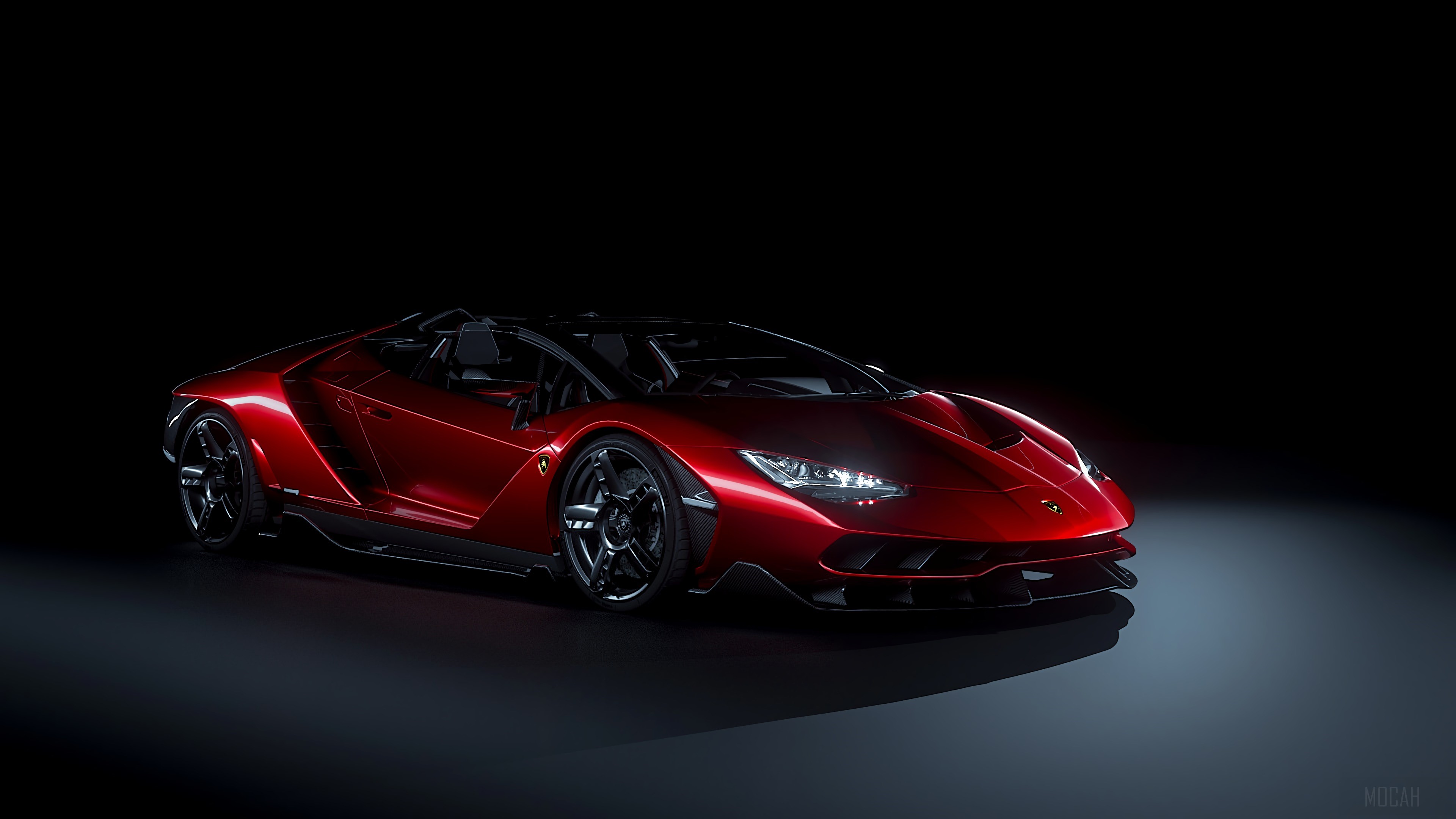 Red Lamborghini Centenario Roadster 4K HD Wallpaper
