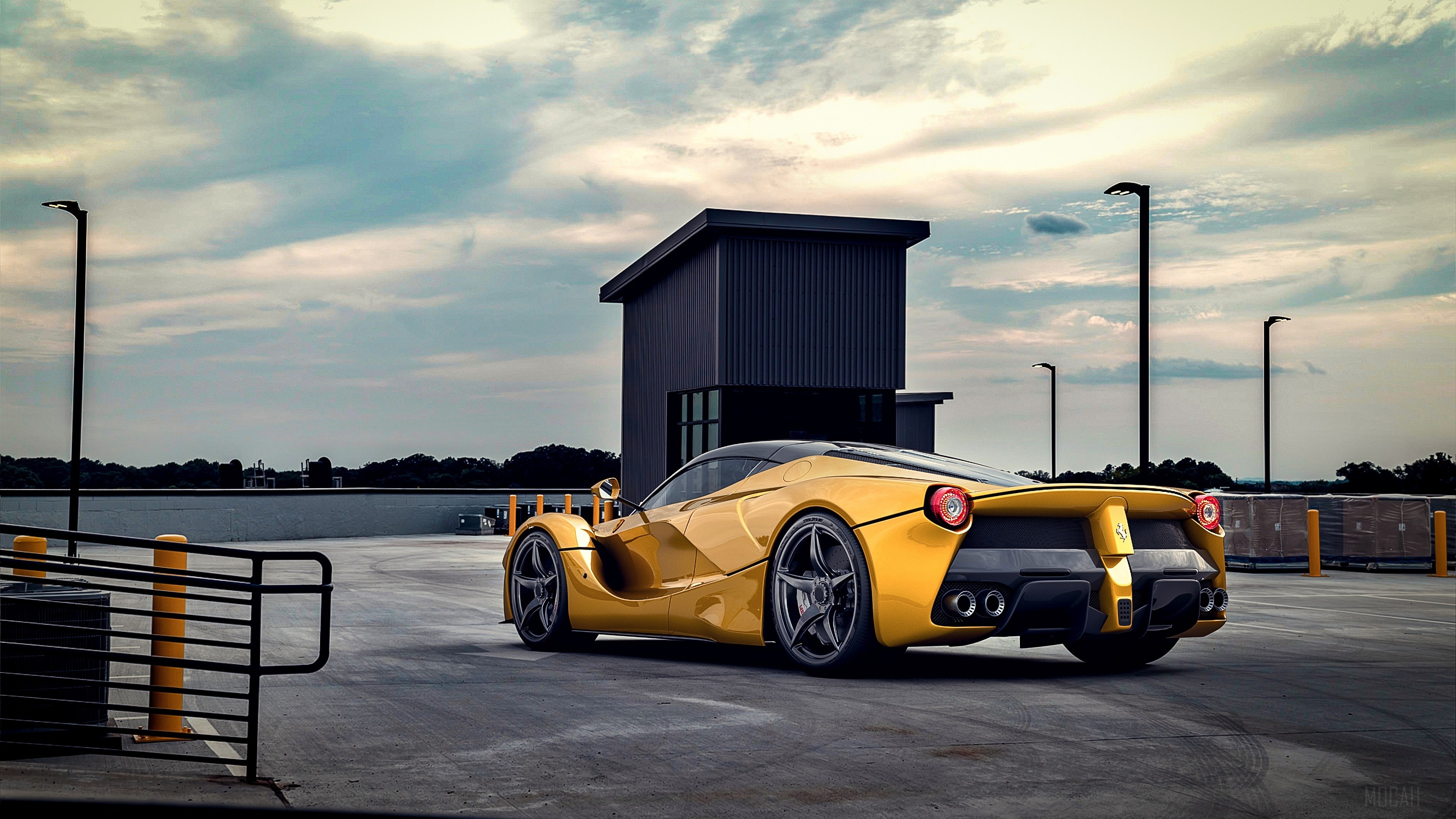 Yellow Ferrari LaFerrari 4K HD Wallpaper