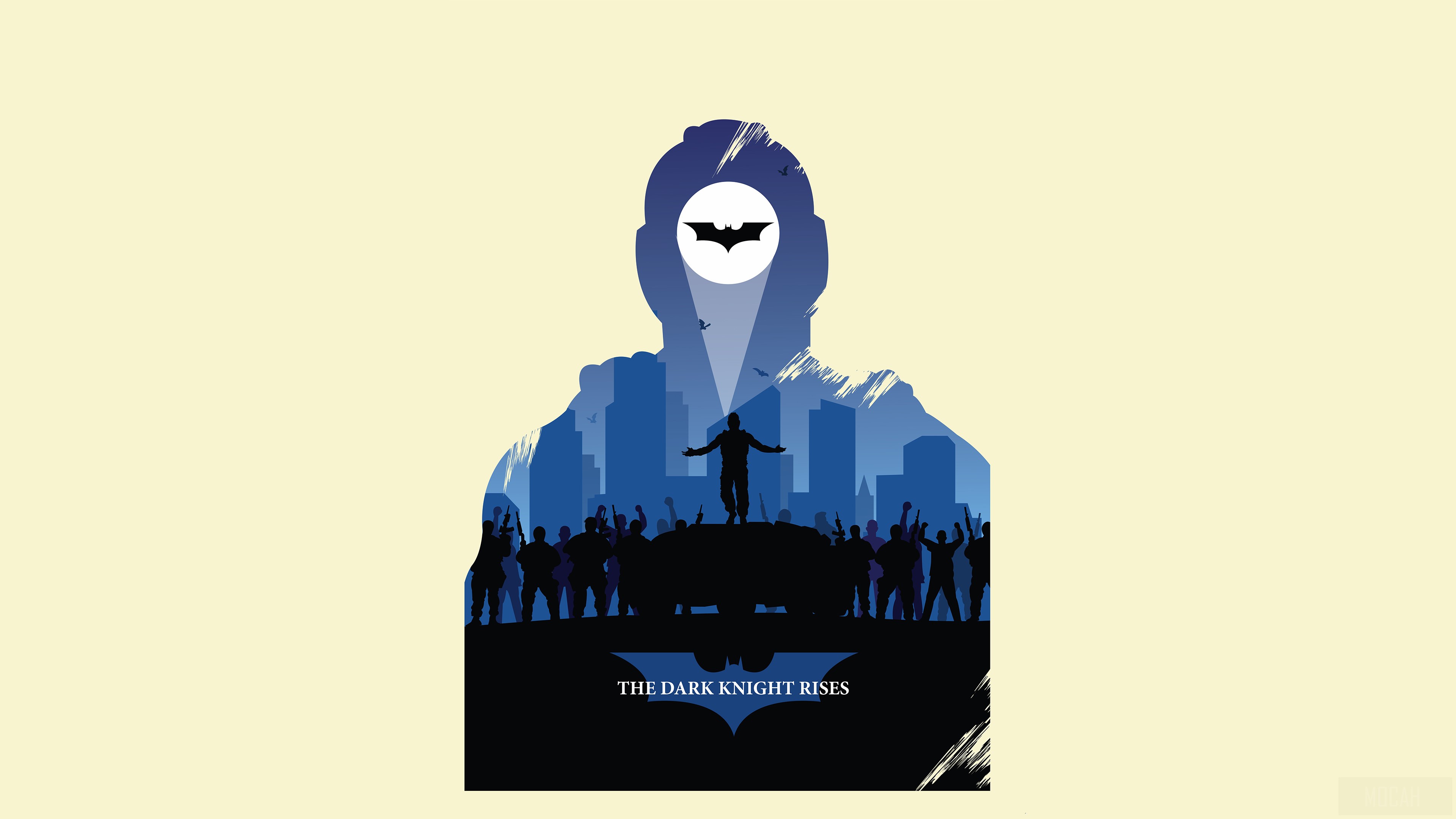 Bane from The Dark Knight Rises Minimalist Art 4K HD Wallpaper