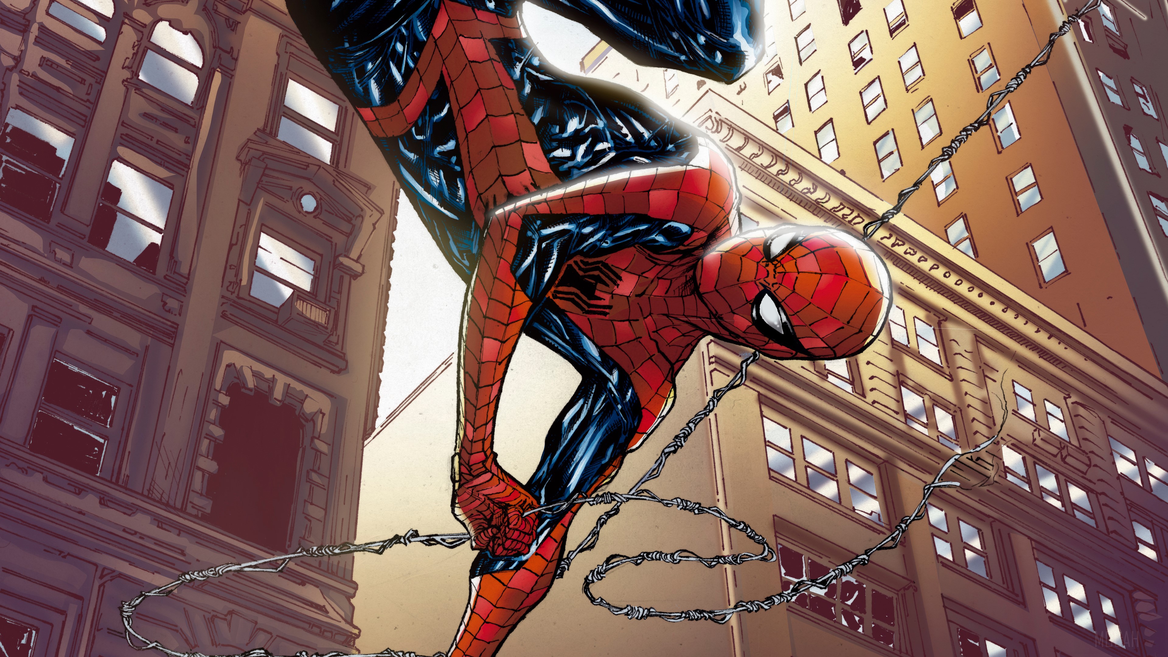Spider-Man from Marvel Lets Save The City 4K HD Wallpaper