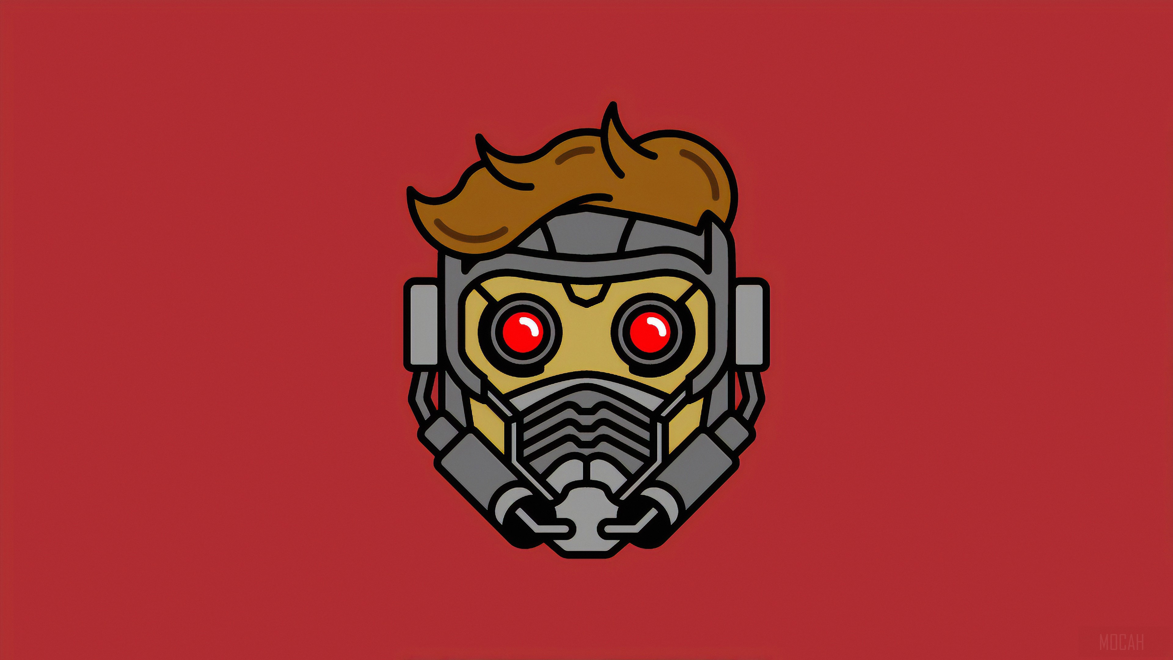 Star Lord Mask Minimal HD Wallpaper