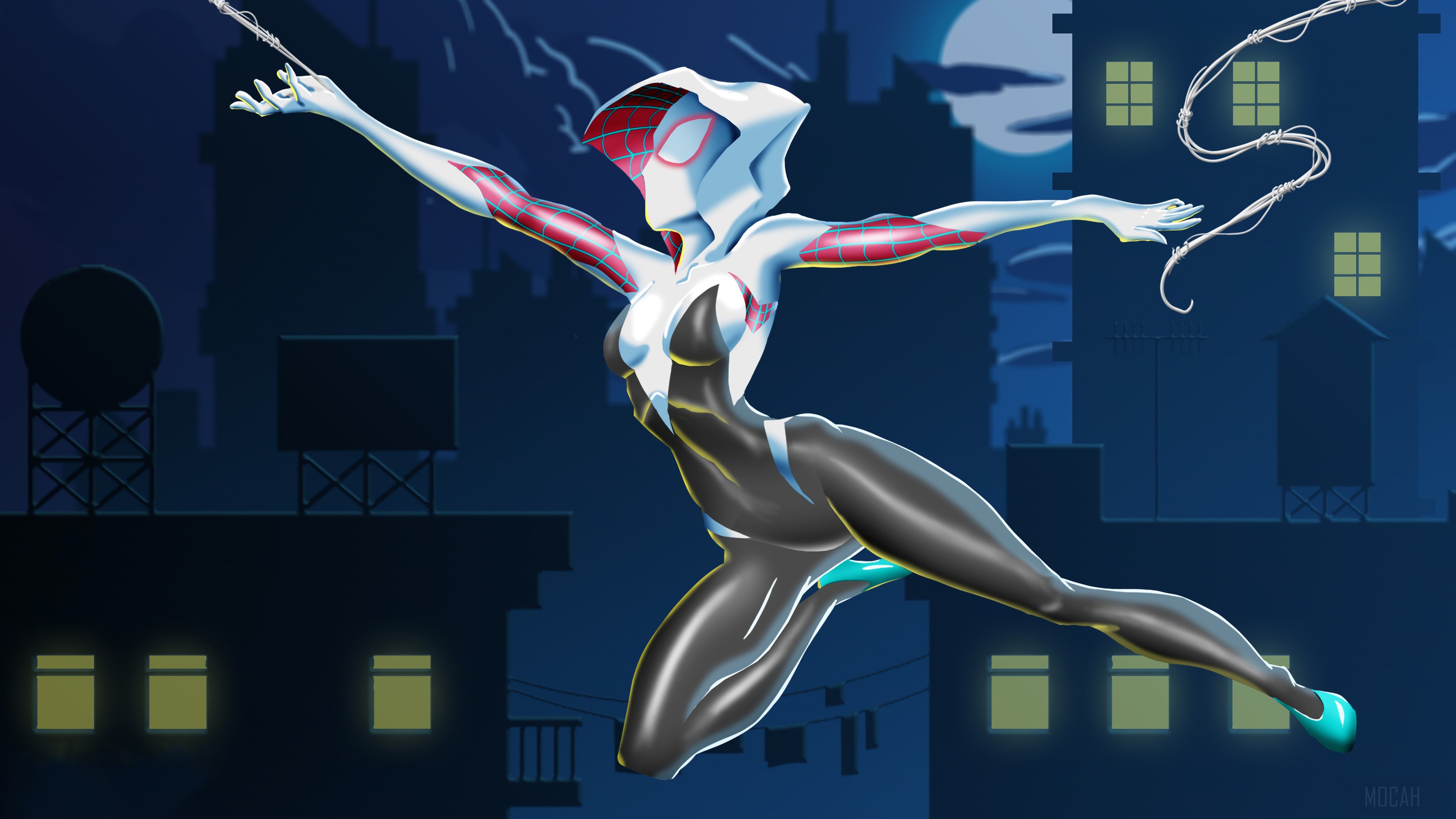 Gwen Stacy from Spider-Verse 4K HD Wallpaper