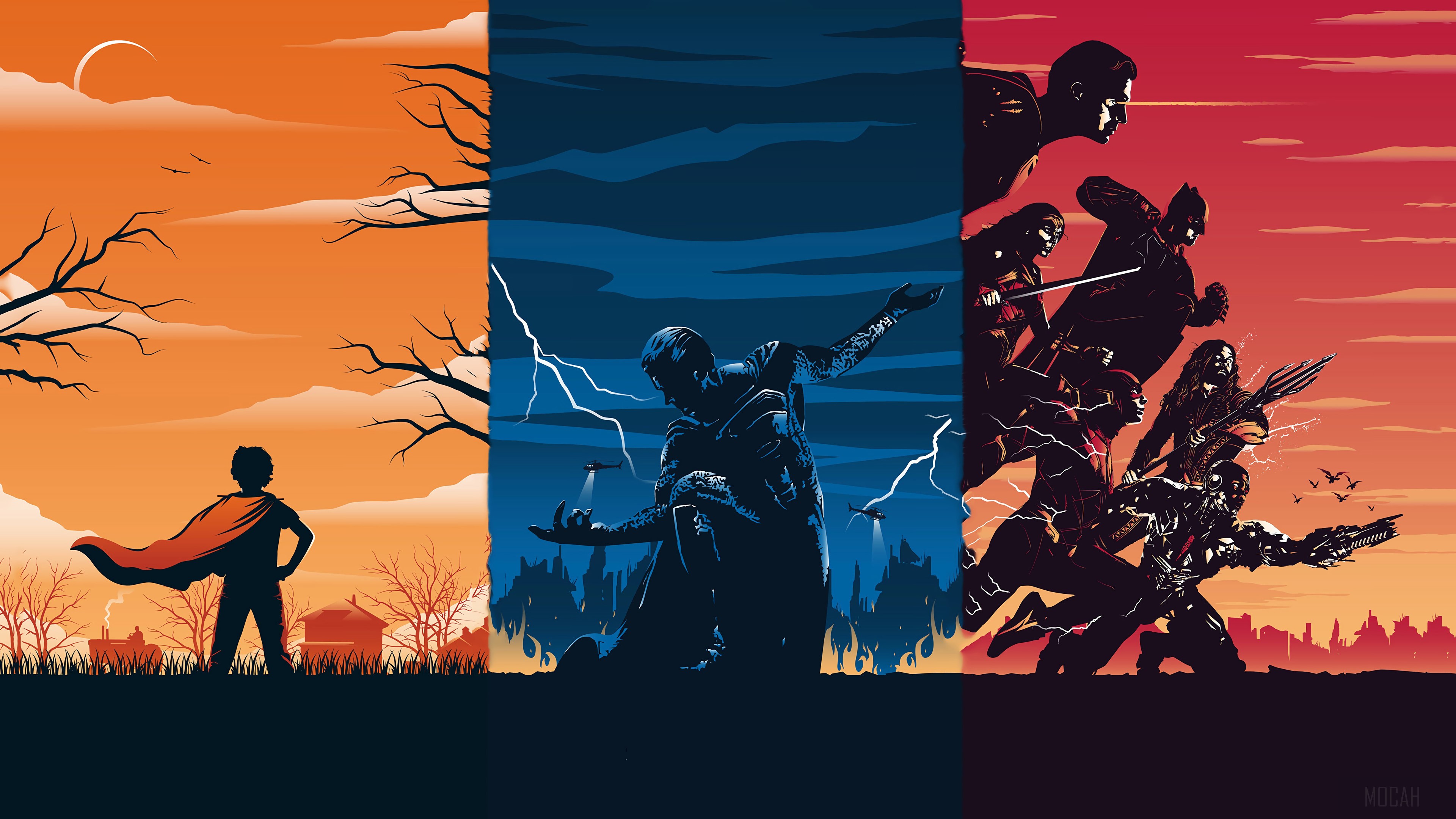 DCEU Heroes Montage 4K HD Wallpaper