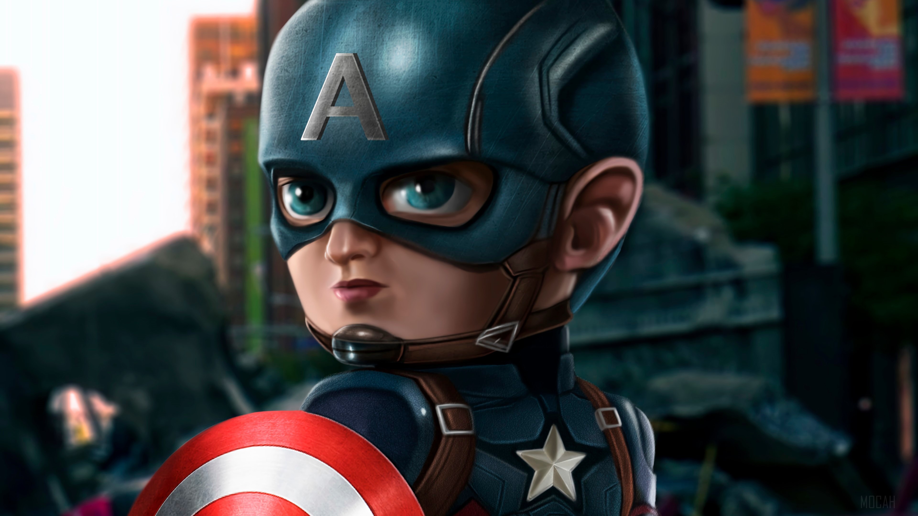 Captain America from Marvel 4K HD Wallpaper