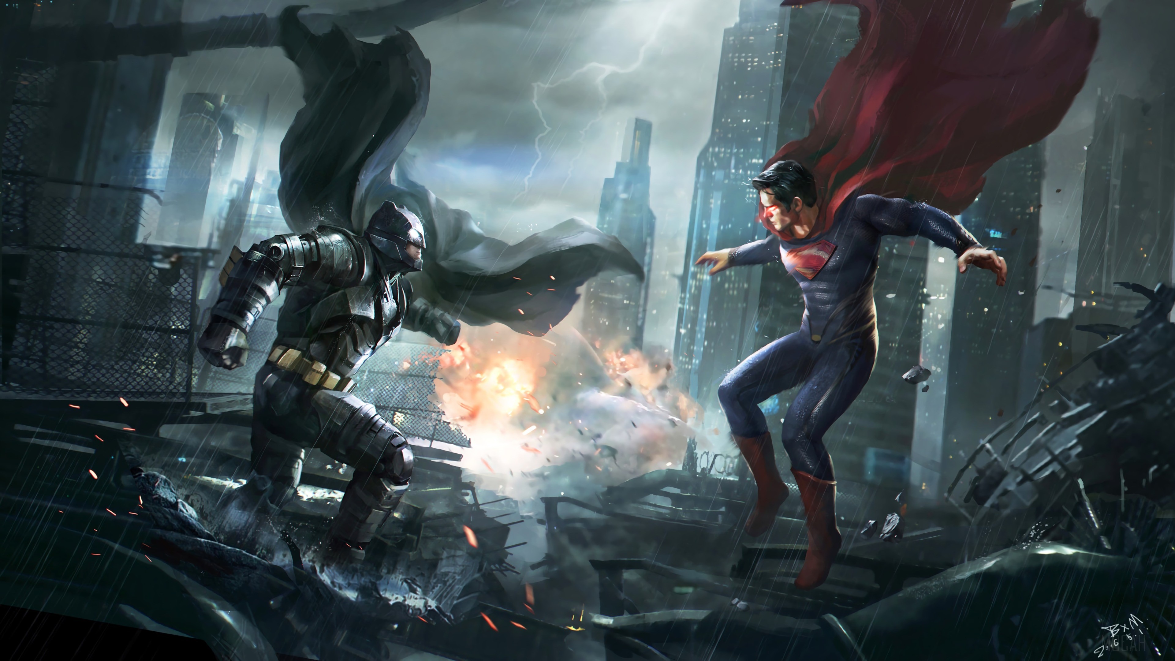 Batman vs Superman 4K HD Wallpaper