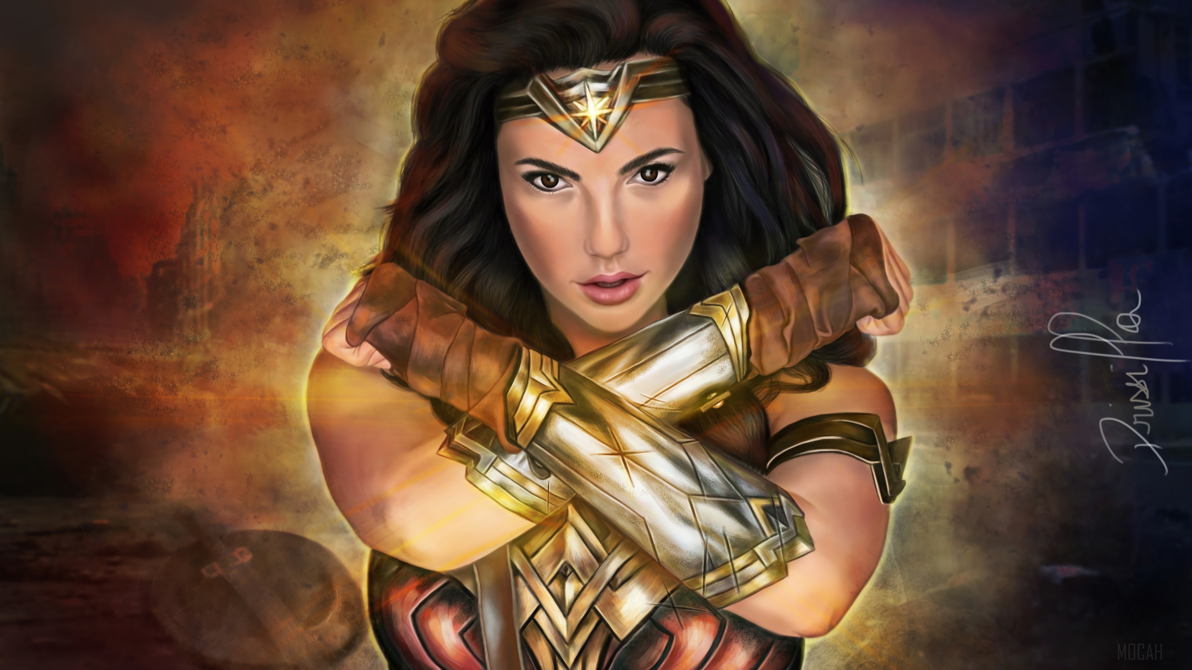 Wonder Woman Art 4K HD Wallpaper